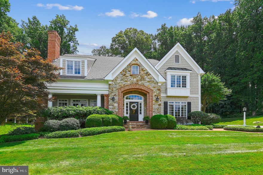 Come view this French Country luxury home built by Mel Benhoff on 2.19 acres w/ custom millwork, craftsmanship and finishes that is ideal for entertaining  – Living rm w/ wood paneled walls, built-in bookcases & a cast stone French style gas fireplace – A dining rm w/ multiple windows, crown molding & paneled wainscotting – A 28’ gourmet kitchen w/ custom cabinetry, quartz countertops & tile backsplash, a large prep island, planning desk, SubZero refrigerator, Wolf 6 burner gas cooktop, wine cooler, double ovens, dishwasher & more – Just off the kitchen is a large breakfast area in the bay window – The family rm has a cherry coffered ceiling & a stone chimney wall w/ an arched wood burning fireplace – The 1st flr has 10’ ceilings, random width hardwood flring & 2 powder rms. The 2nd level consists of 4 Brms, 3 full baths + an office – A spacious Primary brm w/ crown molding, generous windows & double doors leads to the 18’ Primary bath w/ a tumbled marble floor, shower stall, tub platform & steps, custom sinks, a dressing table, a jetted tub and a large custom fitted walk-in closet. The lower lvl has an L-shaped recreational space, a 4th full bath, ample storage and a walk-out access. The exterior is built w/ stone & brick w/ Hardi-Plank shingle siding – Additionally there are multiple outdoor porches, a Lotharian heated in-ground pool & spa, a Pergola, brick walkways & a bluestone patio – The grounds are professionally landscaped w/ a fenced rear yard – A 3 car garage & driveway for multiple cars rounds out this offering.