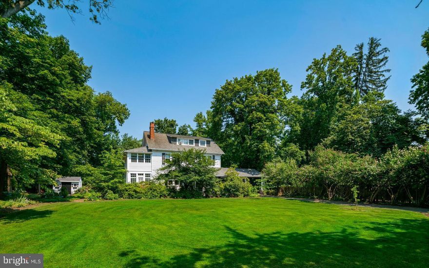 THIS HOME SITS OFF OF KING OF PRUSSIA ROAD, IT IS NOT ON KING OF PRUSSIA ROAD, EVEN  THOUGH THE ADDRESS IS KING OF PRUSSIA ROAD. MUST SEE!
 Nestled on a private lane lined with historic estate homes in sought-after Radnor
Township, this 1895 Georgian-style colonial offers an extraordinary opportunity to
bring your vision to life! Arrive beneath the charming portico and step onto the
welcoming front porch. Inside, the freshly painted interior oozes old-world
character and charm, from the main level’s soaring ten-foot ceilings and oak and
heart pine hardwood floors to the exquisite architectural details and abundant
natural light throughout. Just off the foyer sits a gracious living room with wood-
burning fireplace and built-in log storage. The living room connects to both an
elegant formal dining room with classic transom windows and a spacious side
sunroom—perfect for savoring the serene, park-like grounds. The main level also
features a multi-zone eat-in kitchen with dual pantries and plentiful cabinetry, plus
a windowed mudroom and laundry area with easy access to the expansive rear
porch with pergola. A first-floor powder room and convenient secondary staircase
add functionality. Upstairs, the light-filled primary suite offers a soothing retreat
complete with skylit sitting room and ensuite bath. This level also includes two
secondary bedrooms—one with custom built-ins and an adjacent sunroom—plus a
full hallway bath and a bonus room that could be converted to a home officeor second floor laundry. The
third floor offers even more flexibility with three additional bedrooms, a full bath
and open lounge area for relaxation and play. Ample storage is available in both
the attic and unfinished basement. Set on over an acre of flat, private greenspace,
the property includes a pool, hot tub and storage shed. Homes on this
picturesque street are zoned for nationally ranked Radnor Township schools and
enjoy easy access to downtown Wayne and countless shopping, dining and
recreation destinations. Less than 30 minutes to Center City, Philadelphia Airport
and 30th Street Station too! Don’t delay; this charming, historic home is ready for
your vision and personal touch today!