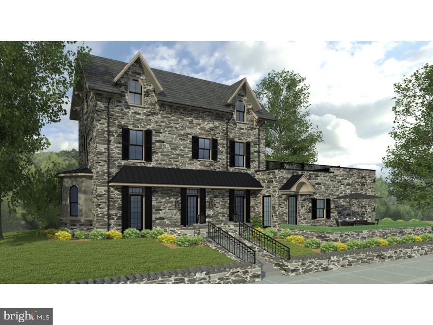 Introducing 2 East - A truly exceptional restoration of an historic Mid-19th century renowned Chestnut Hill building into 2 unique residences brought to you by premier builder of Philadelphia Magazine Design Home.  With all of the original historic details and integrity of this classic stone structure including soaring ceilings, exposed stone work and beams, original word work coupled with redesigned floor plans with all of the modern luxurious features for today's living make these truly special residences.    This 3 BR/3.5 BA residence features a spacious living floor with living room with gas fireplace, dining room, open-concept Chef's Eat-in Kitchen with Sub-Zero /Wolf appliances, custom cabinetry and mitered edge calcutta quartz counter tops including large island perfect for daily dining and entertaining.  Formal hall powder room plus large study with French doors leading to covered porch.  Fabulous Master-suite with 25 x 16 Master Bedroom leads out to private terrace perfect for enjoying morning coffee.  Walk-in closet with custom built-in systems.  Lux spa-like Master Bathroom with custom double vanity, step-in steam shower plus soaking tub and separate water closet.  Additional Bedroom suite overlooking another terrace perfect for entertaining.  Finished lower level adds over 1k square feet of living space including perfect guest quarters with separate entrance including guest BR with en-suite bathroom plus media room/home office/play room/gym plus a full laundry room.    Detached garage with optional car lift plus great enclosed grassy yard perfect for dog lovers. All new energy efficient systems including many green features including tank less hot water heater, soy based spray foam insulation. 10 year property tax abatement.   Premier top of the hill location just a short stroll to train as well as all of the shops, restaurants and markets that this charming historic section of Philadelphia offers.