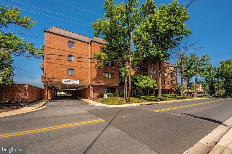 Beautiful Top Floor ELEVATOR Unit.  Balcony faces courtyard and beautiful mature tree.  Interior of unit has been completely updated.  New kitchen and baths.  Updated flooring throughout.  2 nice sized bedrooms and 2 full baths.  Laundry located within the unit.  This one shines.