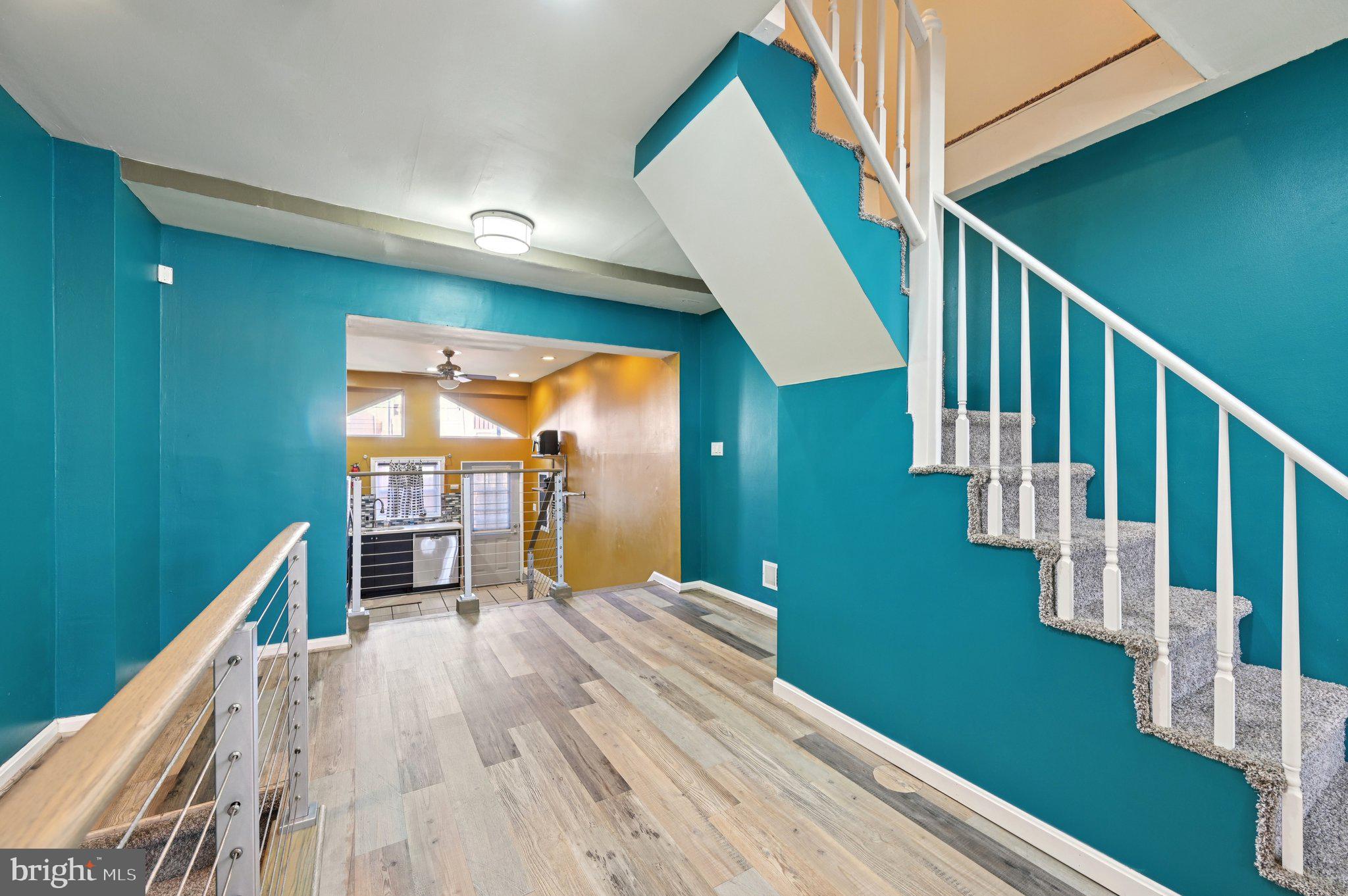 Steps away from the Inner Harbor and stadiums bring you to the Washington Village neighborhood. Where you will find this lovely 3 bedroom 2 bathroom well maintained rowhouse. Comes with hardwood floors and a open floor plan. The exposed brick in the living room that goes up to the next level gives this home great character.  Stainless steel appliances in the kitchen.  As you go upstairs you will find a loft with a renovated bathroom with a tub. 3rd floor is your master suit with another renovated bathroom and access to the rooftop deck for your entertainment purposes. Basement is partially finished which also hold your washer and dryer.  Nice fenced in backyard for your four legged family member or choose to use it for parking.
