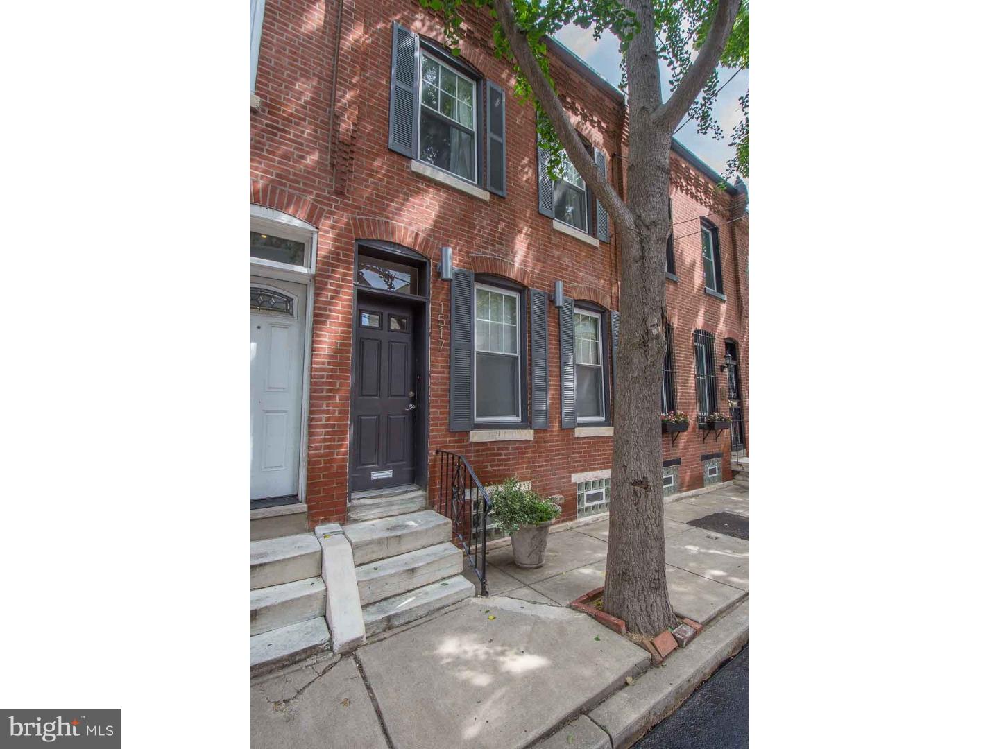On a tree lined street, with a beautiful brick front exterior, this charming two story home is just minutes from Rittenhouse Square. Located in the Greenfield catchment, this home features modern appliances and hardwood flooring throughout. The first floor is an open style concept from the living room into the kitchen with a full bath off to the side.  Stainless steel appliances, terracotta tiled flooring and beige granite counter tops give the kitchen a warm and inviting feel. Heading upstairs, the skylight brightens up the hallway and leads into two spacious bedrooms. The master bedroom features custom built closets and a small office nook. A full bath includes soaking tub, double sinks and modern fixtures. The secluded patio out back is perfect for entertaining, it is located right off the kitchen and features an over sized and raised flower bed. This home is truly a gem for it sits on a quiet block with low traffic yet walking distance to all the restaurants and shops.