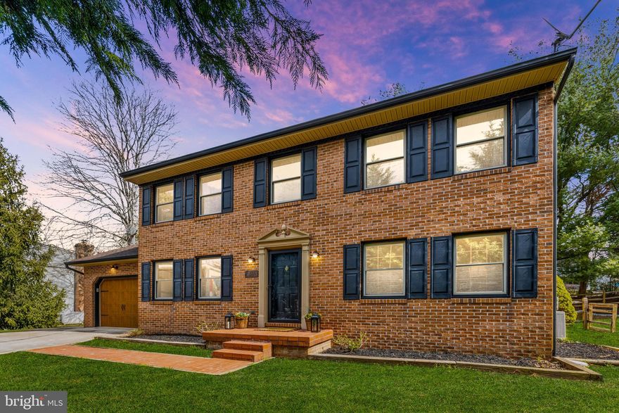 Welcome to this partially updated all-brick colonial home, offering 4 bedrooms, 4 bathrooms and hardwood floors throughout the entire house. This is the perfect home to make your own with major mechanical updates out of the way. Step inside to discover a newly renovated kitchen (2024), complete with modern smart Samsung appliances, quartz countertops,  and stylish finishes. Enjoy recently installed systems, HVAC system and water heater (both 2020) and whole water house filter (2022). With two wood-burning fireplaces adding charm and warmth in both the living room and basement. This home is off of a shared driveway entry that backs into a private outdoor oasis. The spacious, fenced-in yard allows for the perfect area for Summer grilling, playing , or starting your very own garden. Don't miss the opportunity to make it yours – schedule your showing today!