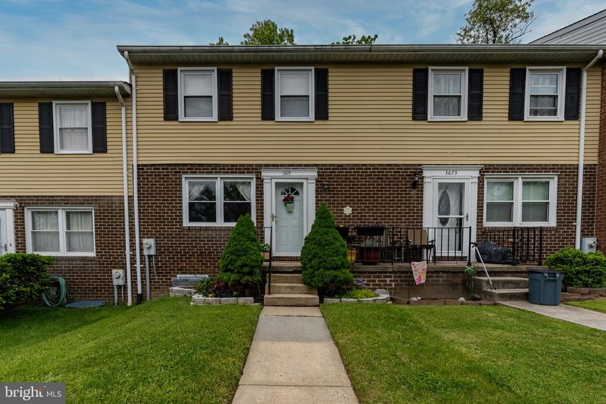 This townhome in Parkville is a must see. As you enter the home you are greeted to the spacious living room with laminate flooring that flows into the dining room. The updated kitchen is equipped with granite countertops  and stainless steel appliances. It also includes a kitchen peninsula that provides additional counter space.  From the kitchen head out to the fenced in backyard where you can enjoy summer barbecues or just relax on a nice sunny day. The upper level has  a spacious front bedroom with a half bath en-suite. There are also two additional bedrooms in the rear of the home along with a full bathroom.  The finished basement includes a half bath and a generous size family room that leads to rear bonus area that can be used as an office or den. This home is a short distance to Double Rock Park with easy access to Route 1 and I-695.