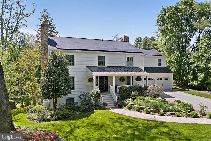 INCREDIBLE RUXTON “SMART” HOME SHOWS LIKE NEW CONSTRUCTION! Welcome to the HOME OF THE FUTURE that exudes traditional charm throughout! This tasteful and thoughtfully renovated 6 Bedroom, 4 1/2 Bath home in the heart of Ruxton is a rare opportunity to own a highly efficient, energy conscious, yet beautifully appointed home with all the systems and extra conveniences already taken care of. House has Public WATER AND SEWER. A total of 5,534 sq. ft, 6 bedrooms and 4 ½ baths there is plenty of room for everyone to have their own space, yet it is cozy enough to come together for meals, watching shows, or game nights.  A huge screened in porch off the kitchen, with doors opening to the family room and dining room offers another 450 sq. ft. of space to entertain, enjoy cookouts, or just relax and read or watch TV outside. The exquisite kitchen has new Thermador refrigerator and dishwasher, with a beautiful new backsplash, and a 5 burner induction range. The house is equipped with a HOT WATER RECIRCULATING PUMP that produces hot water instantly, no wasting water or waiting for hot water. And a whole house WATER FILTRATION SYSTEM provides clean drinking water straight from the tap. Brand New Hot Water Heater, Two new (2023) top of the line Carrier HVAC SYSTEMS, LUTRON SMART LIGHTING throughout the house, NEW OVERHEAD LIGHTING, AND SMART FANS, new HARDWOOD FLOORING on first level, refinished hardwood on second level, new bannister. Beautiful Living Room Dining Room has custom motorized shades with programmable lowering feature. Three FIREPLACES, 2 are Smart Propane Gas, one woodburning. Whole house generator, Nest system and a New ADT security system with outdoor cameras provide peace of mind. NEW ROOF WITH HIGH END SOLAR PANELS are owned with a 25 year transferrable warranty. This top of the line solar system reduces energy costs dramatically, saving thousands of dollars every year. The oversized 2 car garage has a COATED GARAGE FLOOR with a storage area, work space with sink, and a storage system - all included. Tesla Car Charger Included. Huge Parking Pad with Newly Repaved Shared Driveway. This energy efficient SMART HOME will provide you with a life of comfort, style and ease.  Minutes to major routes, blue ribbon schools, shopping and parks. Schedule your appointment today!