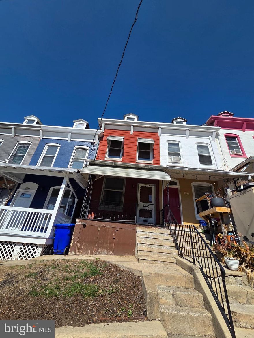 Opportunity knocks at 1241 Green St. in North East Reading! This 3-bedroom, 1-bath home offers a great opportunity for a buyer or
investor looking to add their personal touch. Conveniently located right off 13th and green elementary, this home is near all the 13th St.
schools! Long living room as you come in, with original hardwood. Formal living room and a cozy kitchen! Upstairs are 2 bedrooms and
the main bathroom. The 3rd floor has the last room! Additional features include a fenced-in yard, providing outdoor space and the
possibility of off street parking with some work. This property is ready for anyone looking fix and rent, fix and sell or make this
property this own!