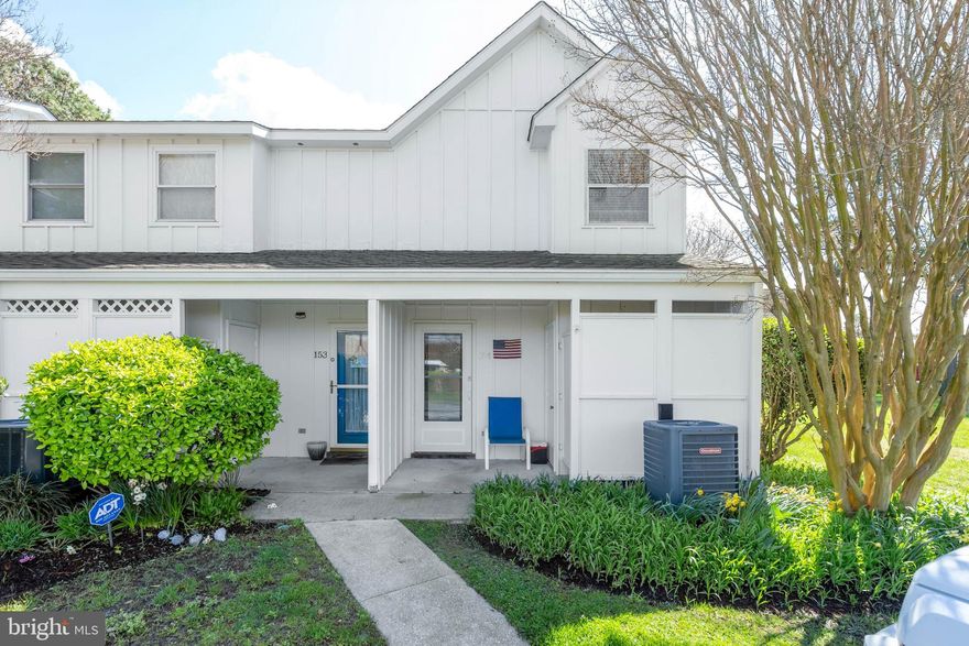 Step inside this sun-drenched end unit and feel the immediate "ahhh" of coming home. Wrapped in natural light and gentle summer breezes, this rare, extra-wide layout offers a level of spaciousness and privacy that truly sets it apart. Imagine waking up to the peaceful sight of the lake and fountains right outside your window, then heading to the sunroom—your soon-to-be favorite nook—to enjoy a morning coffee while overlooking the water.

This home has been thoughtfully refreshed with a coat of new paint and plush new carpeting, making it feel move-in ready from the moment you cross the threshold. Practical updates like a newer HVAC system and an oversized walk-in closet in the second bedroom provide year-round comfort and plenty of room to tuck away your treasures. The easy-to-maintain tile throughout the first floor and baths adds a touch of simple elegance that complements the airy, open feel of the space.

Nestled in one of West Fenwick’s most beloved communities, you are perfectly positioned for both relaxation and play. You are just steps away from the main pool and pickleball courts, yet you retain a sense of quiet seclusion. When the ocean calls, you’re only a short, scenic drive from the salt air and sandy shores of Fenwick Island, as well as the charming local shops and restaurants that make this area so special. This isn't just a townhouse; it’s the backdrop for your best memories. * Home virtually staged.