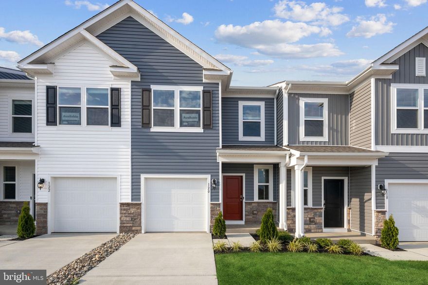 This Delmar interior unit townhome has a1-car, front-load garage with driveway. This home faces the large common area that includes a soccer field, tot lot, gas grills, and dog park. Many fantastic features including stainless steel appliance, upgraded cabinets, granite countertops, full house window blinds, washer and dryer, and garage door opener. In other words, it is turnkey! The home comes with 3 bedrooms, 2 1/2 baths, programmable thermostat, video doorbell, keyless entry, and more smart home features. HOA includes lawn maintenance. Add this to your Spring wish list! Call today to schedule your appointment and ask about available closing cost assistance and incentives.
*Photos, 3D tours, and videos are representative of plan only and may vary as built.*