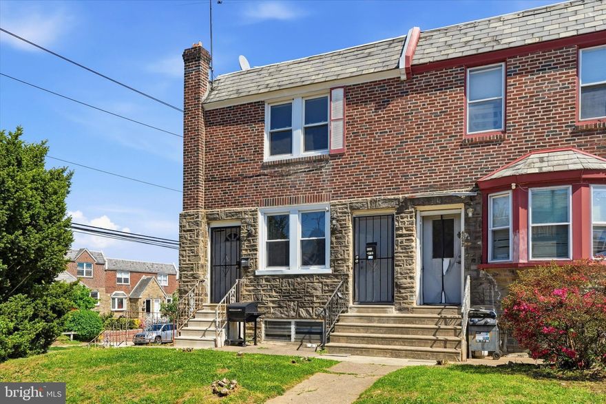 6299 Kindred Street is a renovated corner duplex offering immediate income, owner-occupant flexibility, and additional upside potential in Oxford Circle. Whether you’re purchasing your first investment property or expanding your portfolio, this is an opportunity to build long-term wealth with multiple income streams. Unit 1 is currently rented at $1,450/month (with market rent estimated at $1,550+), providing immediate cash flow, and can also be delivered vacant if desired. The recently renovated second-floor unit is move-in ready and projected to rent for $1,650+ per month, making it ideal for an owner-occupant or new tenant. The updated unit features luxury vinyl plank flooring, a brand-new kitchen, and a stove that has already been installed. Both units share an above-grade basement with laundry and storage space, adding everyday convenience and functionality. The property also includes two garages that are currently unused, creating additional income potential of approximately $250–300/month, or the flexibility for owner storage. Each unit includes separate gas and electric utilities, plus its own driveway parking spot. Unit 1 also enjoys exclusive access to the yard. Conveniently located near shopping, dining, public transportation, and major commuter routes along Roosevelt Boulevard, with SEPTA Regional Rail and the Frankford Transportation Center just minutes away. Live in one unit while rental income helps offset your mortgage, or maximize the property’s full income potential as an investment property.