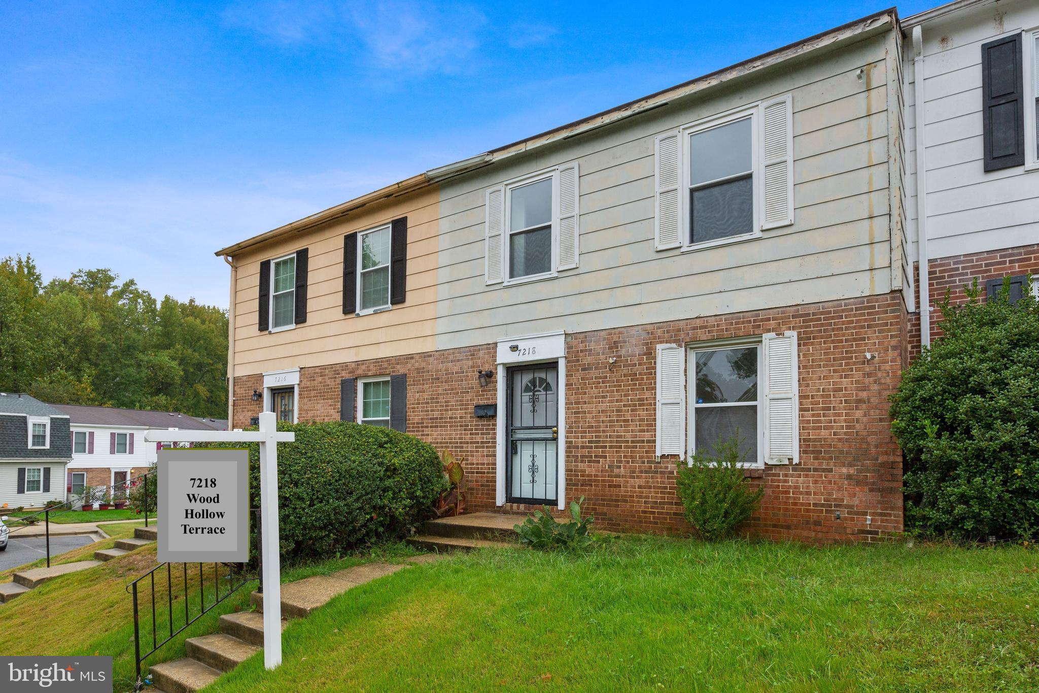 BACK on market, the Buyer's financing fell through. ===Pending release. ===Financing Buyer: MUST confer with your lender first. ===GREAT investment!!! Priced to sell!!! Colonial townhome in an established community, promising home to a new family, conveniently located close to schools, shopping centers, major stores, Home Depot, restaurants, major highways, and the beltway.===MAIN LEVEL: Open Floor Plan, Galley kitchen, NEWER appliances, separate dining room, living room, and half bath. ===UPPER LEVEL: 3 bedrooms and full bath. ===BASEMENT: Walk Out from the rear, Family room with Bar, huge utility room with washer and dryer. ===The property needs a lot of work.