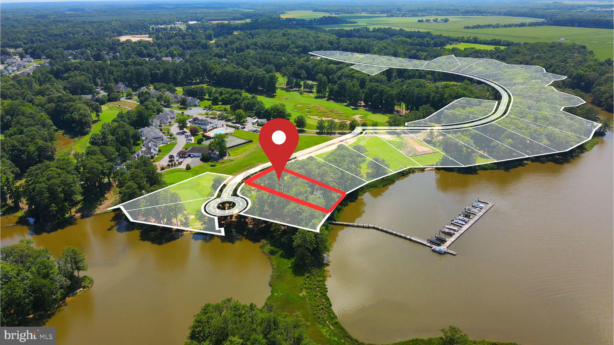 A true showcase among the newly released home sites in the highly sought-after River Run community in Berlin, Maryland. This is not just another lot—it’s one of the premier waterfront parcels in the entire neighborhood, offering an unparalleled combination of location, view, and lifestyle. With sweeping, unobstructed vistas of the St. Martin River, proximity to the clubhouse and amenities, and direct access to the community's private marina, Lot 192 represents a rare opportunity to own one of the most desirable pieces of real estate on Maryland’s Eastern Shore.
Perfectly positioned just steps from the heart of the community, Lot 192 offers the ideal setting for a luxury coastal residence. From your future back deck or patio, you’ll enjoy expansive views across shimmering waters, framed by natural coastal grasses and the distant tree line. To the front, you're just a short stroll to the clubhouse, Gary Player Signature golf course, and the River Run Grille—making this the perfect blend of scenic privacy and social connectivity.
As one of the final lots to be released in this exceptional community, Lot 192 has been carefully curated for both privacy and prestige. Tucked into a quiet cul-de-sac, it offers an oversized homesite that is level, cleared, and ready for construction. Its orientation captures the best of the sunrise over the water and cooling afternoon breezes—ideal for year-round enjoyment of your outdoor living spaces.
River Run is not just a community—it’s a lifestyle defined by nature, recreation, and a deep sense of tranquility. Residents enjoy access to a full suite of amenities, including the championship 18-hole golf course, private outdoor pool, tennis courts, and a beautifully maintained clubhouse and restaurant. But for those drawn to the water, Lot 192 offers something truly special: immediate access to the private marina—just a short walk from your front door—where you can keep your boat or launch a kayak to explore the surrounding waterways.
Set along the banks of the St. Martin River and surrounded by preserved woodland, River Run feels like a world apart—yet it remains conveniently located just minutes from everything. Enjoy the charm of downtown Berlin, recently named “America’s Coolest Small Town,” or head east for the sandy beaches, vibrant boardwalk, and lively entertainment of Ocean City, Maryland. Grocery stores, healthcare facilities, and top-rated restaurants are all within easy reach.
Looking for an exceptional builder? In partnership with Capstone Homes, one of the region’s most respected custom builders, we are proud to offer thoughtfully crafted lot-home packages designed specifically for this section of River Run. Multiple architectural plans are available, each fully customizable to suit your needs—whether you envision a modern single-level retreat or a multi-story coastal estate. With high-end finishes, energy-efficient construction, and smart home options available, Capstone delivers unmatched quality and flexibility to bring your vision to life.
Lot 192 is more than a place to build—it’s a foundation for the next chapter of your life. Whether you’re seeking a full-time residence, an upscale vacation home, or a legacy property for generations to enjoy, this lot delivers on every front: views, value, and unmatched setting.
Opportunities to own a premium waterfront lot in River Run are extremely limited—and once they’re gone, they’re gone for good. Don’t miss your chance to own a truly spectacular homesite in one of the Eastern Shore’s most refined and amenity-rich communities.
Contact the listing agent today for pricing, available home packages, and to schedule a private tour of the property and community. Your riverfront dream home begins here, at Lot 192 in River Run.
*This Lot has an estimated 12,000 sqft building envelope with an estimated maximum 'lot coverage area' (footprint) of 4230 sq ft*