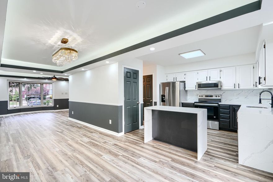 Welcome to 1219 Kirby Circle in Bel Air! Step inside to brand-new flooring, a stunning tray ceiling with custom lighting, and tons of natural sunlight. The main level also features a stylish powder room and an updated gourmet kitchen with two-tone cabinetry, quartz waterfall countertops, and stainless steel appliances.

Upstairs offers three spacious bedrooms and two luxurious bathrooms, including a beautiful en-suite retreat. The fully finished walkout basement provides even more living space with a large rec room, a bedroom/office, and a full bathroom—perfect for guests or working from home.

Off the kitchen, enjoy a large deck overlooking the trees—an ideal place to relax. The backyard also features a cozy firepit area and a great spot to unwind.

This home truly has it all—style, space, and a serene setting.