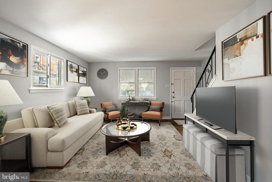 Imagine stepping into a bright and welcoming end-row townhouse nestled in the heart of Phoenixville, a place where convenience and community intertwine. This two-story home, with its fresh updates and inviting atmosphere, presents an ideal opportunity for first-time buyers and savvy investors alike.

Upon entering, you're greeted by a warm and bright living room that seamlessly flows into the dining area and kitchen. The refinished flooring on the first level complements the freshly painted walls, creating a clean and modern canvas. The dining room offers ample storage with two built-in closets, perfect for keeping your belongings organized. The kitchen, a focal point of the home, boasts an upgraded microwave and two large windows that flood the space with natural light, offering pleasant views of the backyard.
Ascending the newly painted stairs, you'll find three comfortable bedrooms and a full bathroom, providing ample space for relaxation and rest. The property's end-row location ensures added privacy and an abundance of sunlight throughout the day, a feature enhanced by its slight incline on the hill.
The basement, with its convenient walk-out access and closet, presents a versatile space that can be transformed into a rental unit, a home office, or additional storage, offering potential for extra income or expanded living space.

Step outside to discover a concrete patio in the front yard, a perfect spot for enjoying summer evenings and connecting with neighbors. The rear of the property offers double parking space, a valuable asset in this bustling town.

Location is paramount, and this townhouse delivers. Situated within walking distance of the iconic Phoenixville Foundry and the vibrant Farmers Market under the bridge, you'll have access to fresh produce and community events right at your doorstep. A short stroll leads you to Bridge Street, the heart of Phoenixville, where an array of restaurants, breweries, and shops await. For outdoor enthusiasts, nearby trails and parks offer opportunities for recreation and relaxation.  
Adding to the desirability of the location, the property is surrounded by a surge of new construction just a block over, indicating the area's growth and development. 

This property is not just a home; it's a gateway to the vibrant Phoenixville lifestyle, offering a blend of comfort, convenience, and community. Whether you're seeking a primary residence or a lucrative investment, this townhouse presents a compelling opportunity to experience the best of Phoenixville living. 
Note: Agent has ownership interest in the property and Photos are virtually staged.