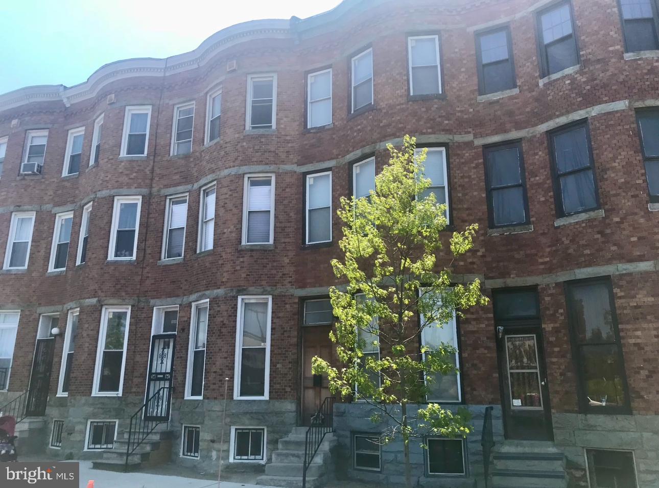This spacious 3 level, 4-bedroom, 1.5-bath townhome at 1333 E. North Avenue offers comfort and convenience. Features include central A/C, a convenient 2nd-level laundry, generously sized rooms, and a private backyard for outdoor relaxation. Ample street parking is available, and the home is ideally located near public transportation, downtown Baltimore, Johns Hopkins Hospital, and Morgan State University. The basement provides extra storage or could serve as an office. This townhome is perfect for those seeking space, comfort, and a great location.