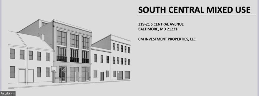 Welcome to 319-321 South Central Ave!
Resting next to historic Little Italy and the vibrant & bustling Harbor East communities, you’ll find this redevelopment property offers a prime location with a very high traffic count! Approved mixed use plans along with costing are available upon request. This project is ready for permits and zoning is flexible with numerous uses. This amazing opportunity is located directly across the street from the wildly successful Canal Street Malt House redevelopment property.
Schedule your showing today. Offered at $599,000