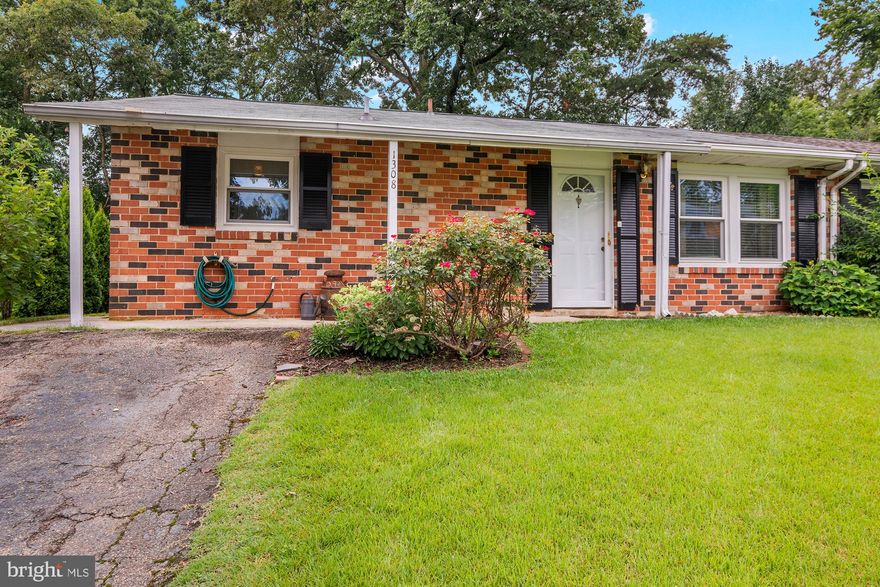 **OPEN HOUSE SAT 7/19 11-1!! This is the one you waited for!! This completely updated home features one level living at its finest! Updates include the remodeled kitchen, updated bath, newer roof, Hot Water Heater and HVAC, updated flooring and paint. Great floor plan with three generous bedrooms and spacious living room open to the functional kitchen, spectacular, large vinyl fenced yard with deck and shed. Perfect location just minutes to shopping, the MARC train and commuter routes to Baltimore and DC!