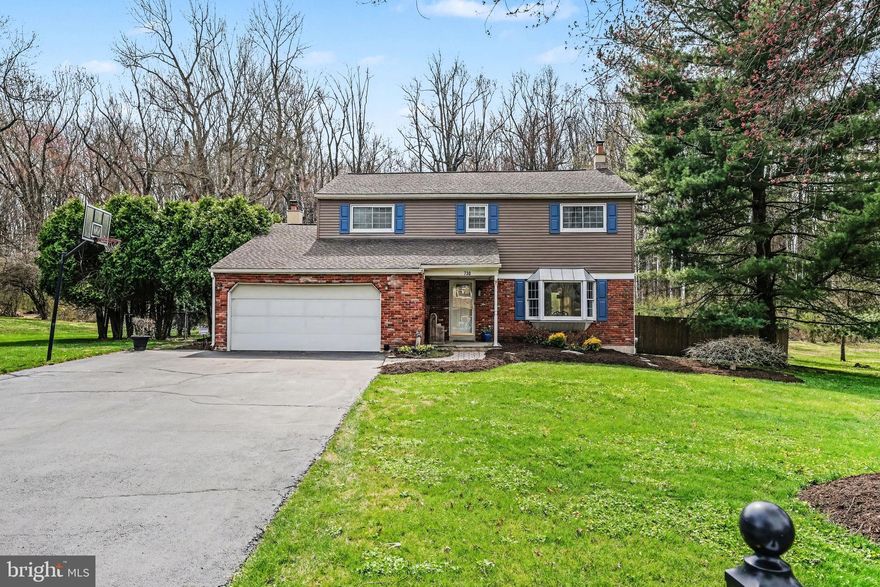 Welcome to this expansive 4 bedroom, 2.5 bath home located in the highly sought-after Maple Hill Farm neighborhood in the heart of Blue Bell, within the award-winning Wissahickon School District. Set on a picturesque .69 acre lot, this property offers approximately 3,500 square feet of living space, a 2 car garage, and a private backyard retreat complete with an in-ground swimming pool.

The home features a classic and functional layout with a formal living room and formal dining room, along with a separate family room highlighted by a wood burning fireplace. A substantial rear addition expands the living space and is filled with natural light, showcasing large windows, a distinctive half-moon window, and sliding glass doors that lead to a deck overlooking the pool and backyard.

The kitchen offers updated elements, including granite countertops, a tile backsplash, and opens to the main living areas and addition, creating a great flow for everyday living and entertaining.

The finished basement provides additional versatile space, including a recreation area with pool table, a storage area, and a utility room. There is also a separate room already plumbed for a full bathroom, offering excellent potential for future customization.

Upstairs, the primary suite features a tray ceiling, detailed moldings, three double door closets, and a private bath with a jacuzzi tub and separate stall shower. Additional bedrooms are generously sized, and the home includes pull-down attic access with insulation for added storage.

This home presents a wonderful opportunity for a buyer to update and personalize while building equity in one of Blue Bell’s most desirable neighborhoods. Ideally located near major routes, shopping, dining, and more.

A rare opportunity to own a home of this size, setting, and location in Maple Hill Farm at this price point.