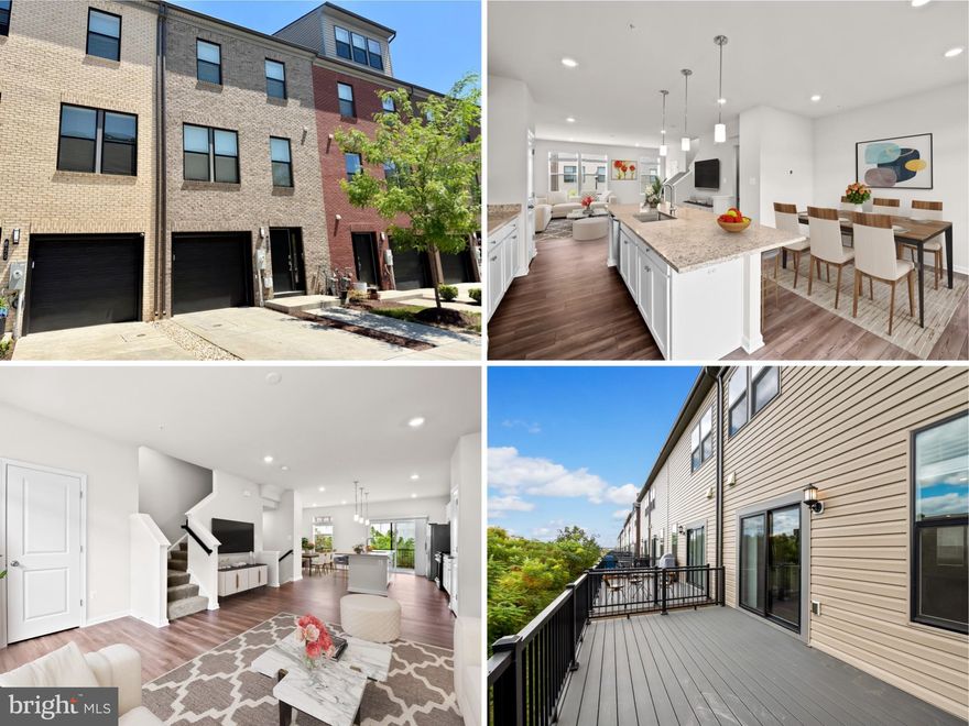 $25,000 IN INCENTIVES — BUY WITH LITTLE TO NO MONEY OUT OF POCKET! Welcome to 637 Mozart Way, a nearly new, beautifully designed 3-level townhome built by Lennar Homes in the highly sought-after Refinery Row community of Brewers Hill, offering 3 bedrooms, 2 full baths, 1 half baths, and a 1-car garage / 1-car parking pad—paired with a compelling $25K incentive package that includes 100% financing with NO mortgage insurance (MIP) and NO HOA dues for the first 12 months when using the preferred lender and title company. Inside, enjoy wide-plank flooring, open-concept living, and designer LED lighting throughout, along with a private rear deck perfect for everyday living and entertaining. The modern chef’s kitchen features shaker cabinetry, granite countertops, stainless steel appliances, and an oversized island that anchors the main living space. Spacious bedrooms include large walk-in closets, while the primary suite offers a double vanity, granite counters, and tile flooring. Enjoy an entry-level family room that some have used as a 4th bedroom! Ideally located just minutes from I-95 and I-895 with walkable access to Starbucks, Volo Sports courts, shops, restaurants, parks, and Johns Hopkins, this home delivers both convenience and lifestyle. Enjoy added peace of mind with approximately six years remaining on the builder’s structural warranty, plus eligibility for the Johns Hopkins Live Near Your Work $5,000 grant and additional potential incentives. Sample photos and virtual staging shown.