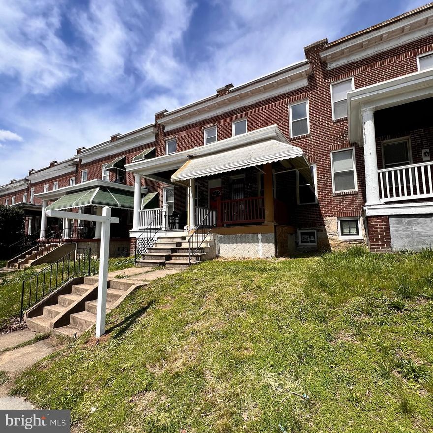 NEW PRICE! 3-bedroom, 2-bathroom property is a prime opportunity for investors or savvy home buyers. The home features refinished hardwood floors, updated kitchen cabinets, new refrigerator & stove, updated bathrooms, and a finished basement offering additional living space. The backyard provides the option to convert into off-street parking, adding even more value. Conveniently situated within  a short distance to the West Baltimore MARC Park and Ride, Mary Ann Winterling Elementary School, and Bentalou Recreation Center, this property is ideally located for anyone.  SOLD STRICTLY AS-IS!!