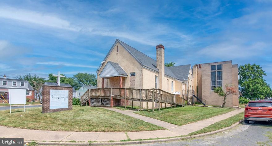 -Opportunity to acquire a large multi-level specialty commercial building in Dundalk, Baltimore County<BR>
<BR>
-Uses allowed by right or by currently approved variance include: Church, Church-Exempt Daycare Facility, and Residential (5.5 units per acre). <BR>
<BR>
-Building size: 12,922 sf / Lot 14,204 sf (0.326 acres)<BR>
<BR>
-The Church features 3 levels and is connected to the annex on two levels<BR>
<BR>
(a)The main level, a spacious sanctuary, has 36 pews allowing seating for 300–400 people. The Annex is accessible on the church's main level.<BR>
<BR>
(b)The upper-level balcony overlooks the main level/nave and provides additional seating<BR>
<BR>
(c) The lower level of the church is a huge auditorium/multi-purpose room with multiple exterior exits and an entrance to the annex's lower level<BR>
<BR>
-The Annex has three levels<BR>
<BR>
(a) The main level which is accessible from Inverness Ave and Del Rio Rd, is perfect for a wide range of configurations and uses<BR>
<BR>
(b) The Upper level provides 3 rooms and a fire escape exit<BR>
<BR>
(c) The lover level is a large event space and an area perfect for daycare activities or other uses.<BR>
<BR>
(d) Has its own exterior exit<BR>
<BR>
(e) In total, the Annex includes 10 bedrooms, 9 bathrooms, 1 shower, and 1 commercial kitchen<BR>
<BR>
-The building is currently vacant, allowing investors or owner-users to customize the space to their needs
-With 12,922 sq. ft. and on-site signage for visibility, this property presents a compelling opportunity in a well-established area<BR>
<BR>