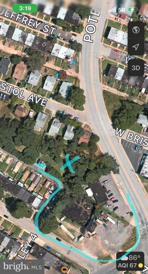Vacant Land For Sale - 3916 Potee Street<br/> BROOKLYN, MD 21225