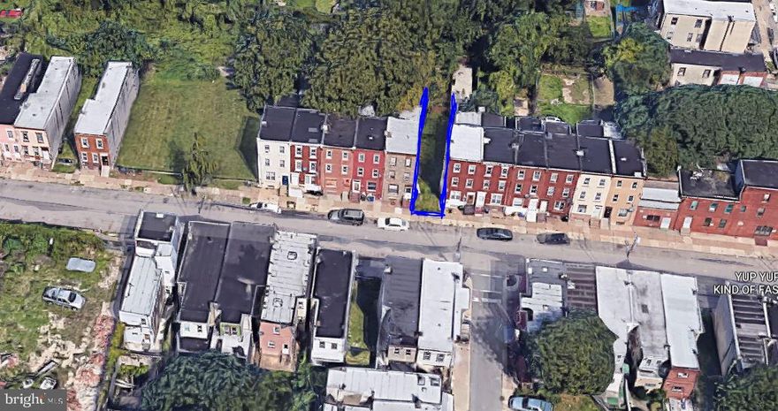 15 feet by 105 feet lot (1,575 sq ft) located in the quickly developing Temple Hospital/Nicetown-Tioga section of Philadelphia. Drive by to see the action. Potential to get a zoning variance for multi family if the buyer can get it. There have been a lot of multi family zoning variances in the temple hospital area.
