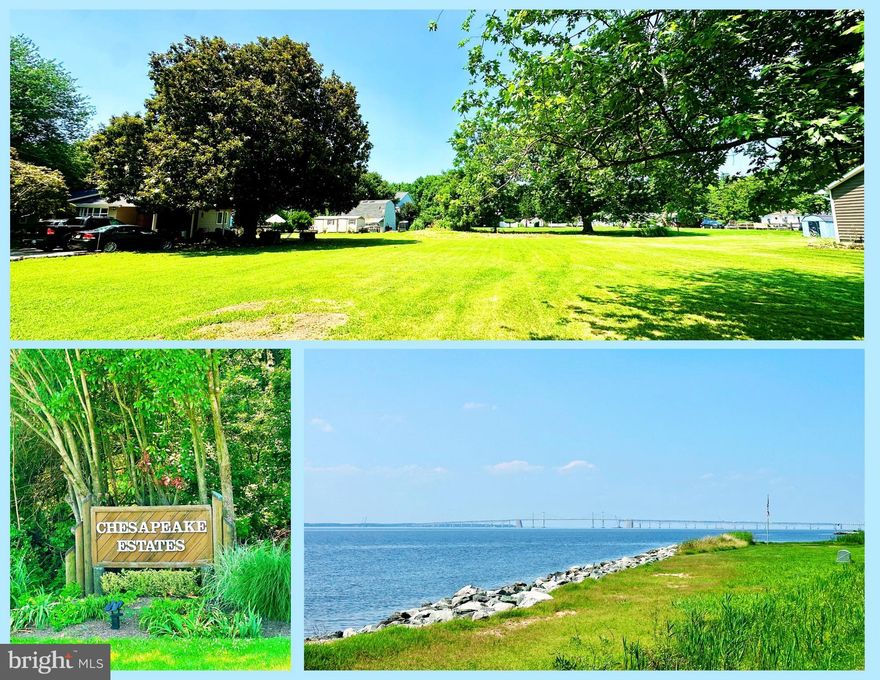 Can't find just what you want in your new home? Built your own in the Chesapeake Bay waterfront community of Chesapeake Estates - Cleared lot in phase 4 of county's public sewer project. Bring your builder & vision to this .34 acre lot. 1st exit over Bay Bridge. Matapeake elementary & middle schools.  Island living with community playground & picnic area & nearby public boat ramps, waterfront restaurants & destinations on coveted Kent Island. Approx. lot dimensions: 93.75' w x 160'
