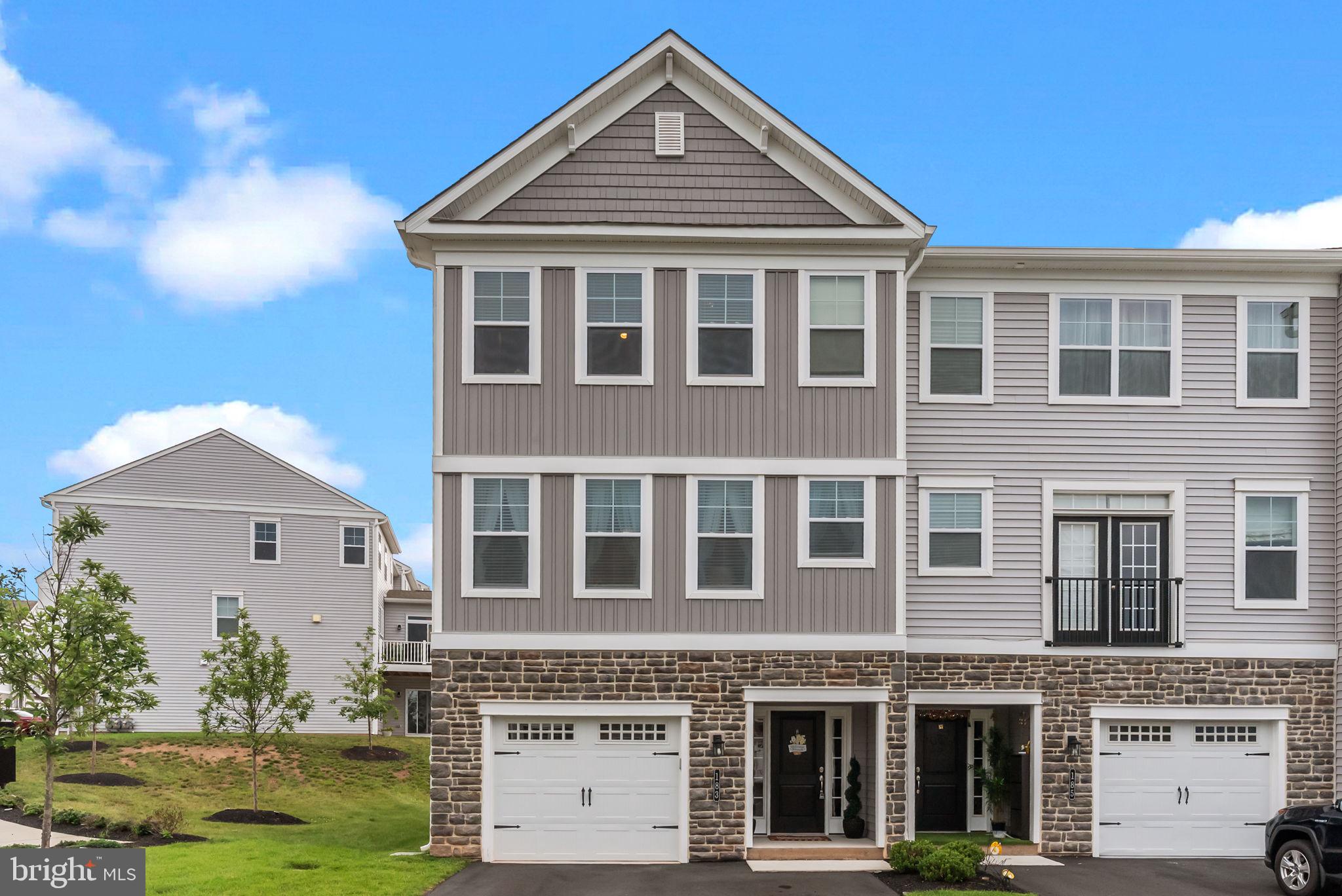 Step into this stunning 3-bedroom, 3.5 bath townhome located in the heart of Royersford, within the desirable, award-winning Spring-Ford Area School District. Nestled in the Everleigh community, this beautiful home offers a perfect blend of contemporary design, low-maintenance living, and prime location convenience. As you enter, you're greeted by a welcoming foyer and a fully finished walkout basement, perfect for entertaining, which also offers a full bathroom. The second floor boasts a bright, open floor plan, high ceilings, and an abundance of natural light. The gourmet kitchen is a chef’s dream—complete with quartz countertops, stainless steel appliances, an oversized island with seating, ample cabinetry, a coffee bar, and a spacious pantry. Walk out onto the deck and enjoy your morning coffee. The kitchen flows seamlessly into the dining area and spacious living room, perfect for entertaining or relaxing at home by the cozy fireplace. Upstairs, the primary suite offers a peaceful retreat, complete with a walk-in closet and a private en-suite bath featuring a dual vanity with a leathered granite countertop and a glass-enclosed shower. Two additional bedrooms, a full hall bath, and a laundry area complete the second floor. Located just minutes from Route 422, shopping at Providence Town Center, walking trails, dining, and the beloved Limerick Community Park. The community features a walkway that provides residents with direct access to the park. This 70-acre park includes: 2 pavilions, 4 pickleball courts, 2 tennis courts, 2 bocce ball courts, 3 softball fields, 2 little league fields, 1 baseball field, 2 sand volleyball courts, 2 basketball courts, 2 restroom facilities, and a 1.1 mile paved walking/running track with 12 fitness stations. Don’t miss your chance to own a turnkey home in one of Royersford’s most desirable communities! This home has multiple upgrades, such as custom ceiling fans, custom carpets, and a whole-home humidifier.