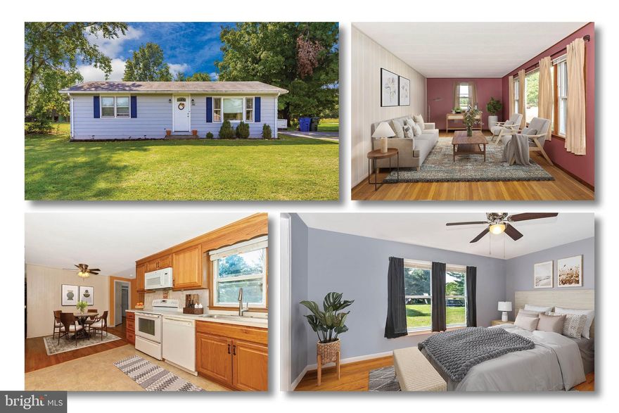 Welcome home to this hidden gem located in the mountainous Frederick, Maryland! The views from this home are breathtaking and refreshing and are a bonus to living in this home. As you walk in, you will enter the spacious living room leading into the eat in kitchen. Off the kitchen, the primary bedroom and full bath were added to this home to add more living space. This room includes a large walk in closet and an attached full bathroom. The other side of the house features the other two bedrooms which include a very spacious second bedroom that can comfortably fit a king size bed. The basement is unfinished and can be finished to your liking and creation to add more living space to this home. The views from the backyard and side of the house are what will sell you- quiet, tranquil and relaxing! This is a MUST SEE IN PERSON home- a lot bigger than it appears! 
**1 YEAR HOME WARRANTY INCLUDED IN THE SALE OF THE HOME!