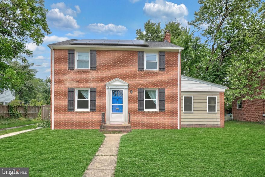 *** OFFER DEADLINE SUN 6/15/25 AT 6:00 PM ***
Welcome to 507 Janneys Lane, a beautifully updated 3-level Colonial, just a one mile walk from King Street Metro - or hop on the bus!  You'll be captivated by this nostalgic neighborhood, with its tree-lined streets, so close to the Masonic Temple.  Take the trolley to explore the restaurants, shops and waterfront of historic Old Town Alexandria.  The main level features a fully remodeled gourmet kitchen outfitted with GE Café appliances, crisp white cabinets including two pantry units, white quartz countertops, a playful penny backsplash, and subway tile flooring. There's space for a bistro table or a moveable island - both functional and inviting.  Adjacent to the kitchen, the dining room sparkles with natural light and a modern chandelier.  A curved doorway introduces the expansive living room with a prominent fireplace and handsome hearth as a focal point.  A versatile home office/sunroom exits to the backyard.  Upstairs, you’ll find three bedrooms and full BA.  The walk-out lower level has been thoughtfully designed as a full en-suite apartment, complete with a living and dining area, bedroom with a newly installed legal egress window, remodeled full bathroom, and its own laundry—ideal for guests, rental income, or multigenerational living. Just off the kitchen, a concrete patio provides a serene space for al fresco dining surrounded by a plush lawn and mature trees.  Impeccably maintained since 2022, improvements include:  * Exquisite Upper Bathroom Makeover, * New Roof,  * Energy Saving Solar Panels &  Attic Insulation, * LVP Flooring in basement, * EV Plug & Electrical Panel capacity to 200 Amps, * Relined Chimney, * Regraded Yard with external French Drain and Dry Well Drainage System, * Hot Water Heater and * a Brand New HVAC.  Plus, refinished original hardwood floors and newer double-pane windows. The attic, already floored and used for storage, offers potential for expansion, as does the rear of the home—whether as a two-story addition, a suite over the office, or an extension into the backyard.  With over 2,000 square feet of finished living space across three levels, this lovely home is ready to enjoy now with abounding future potential. Perfectly located for both work and play, you’ll enjoy a close-in quality of life that you deserve!