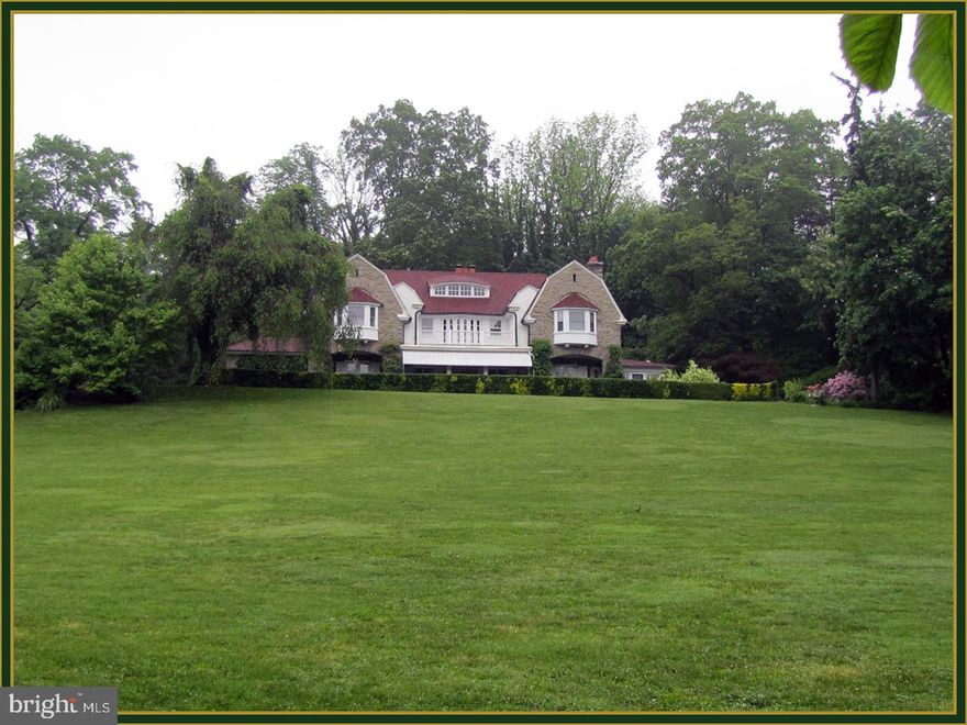 Designed by architect Louis Magaziner in 1911, this Dutch Colonial style home welcomes visitors with its sweeping valley view from its spacious white wicker-furnished porch reminiscent of a gentler time. The front door opens onto an arched wall framing a large brick fireplace. Imagine it burning on a frosty evening and looking left and right, the living and dining room fireplaces compete for your attention with their stone facades and numerous built-in cabinets and custom woodwork detailing. Behind the dining room is a heated sunporch with three walls of windows and a door that opens onto a patio for outdoor dining and entertaining. The large eat-in kitchen has a Garland commercial 10-burner stove, a large pantry and a breakfast room. Next to the kitchen is a curved study with a powder room. The main house and a carriage house, currently rented for $18,000 a year, are on a 3 acre lot. Included in this property are two approximately one acre lots fronting on Rydal Road: 1140 Rydal (tax id 30-00-64468-02-3) and 1112 Rydal (tax id 30-00-64468-03-1). Modern mechanical systems include a new Lenox gas, forced-air heating and air conditioning systems. The Certainteed roof has a 50-year warranty. Modern conveniences and old world charm await the discriminating homeowner.