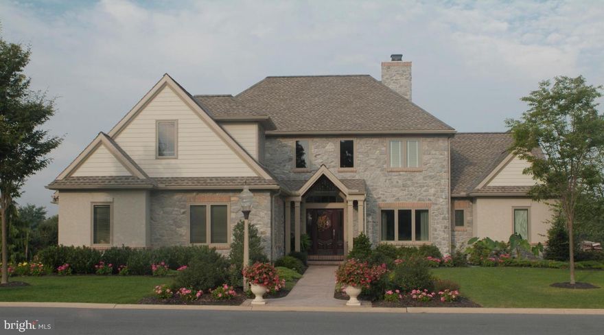 PARADE OF HOME WINNER IN MANHEIM TWPS, HIGHLY DESIRABLE GATED GOLF COMMUNITY, BENT CREEK. FLAWLESS DESIGN WHILE CAREFULLY CUSTOM CRAFTED.  THIS STUNNING ESTATE BOASTS OVER 5400 SQUARE FEET OF DESIGNER LIVING SPACE. YOU ARE GREETED BY SWEEPING BEAMED CATHEDRAL CEILINGS, MARBLE FLOORING, WAINSCOT, THICK MOLDINGS & REGAL COLUMNS ALL WITH PANORAMIC VIEWS OF THE GOLF COURSE JUST BEYOND THE PRIVATE RESORT STYLE POOL WITH RETRACTABLE COVER.