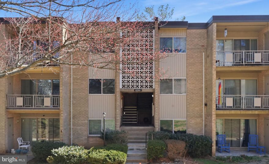 OPEN HOUSE Sunday 3/22 from 1PM-3PM -  Great price and move-in ready! Nestled in the charming Bethesda Park community, this delightful and large 3BR, 2BA, garden-style apartment offers comfort and convenience. Enjoy a like new condo with over 1200 SqFt, fresh paint and flooring throughout, new countertops, stainless steel appliances, new refrigerator, and ample closet/storage space. Relax on the expansive private balcony anytime of day! Discover community grounds featuring inviting sidewalks, a community pool, and tennis courts. The neighborhood is well-connected, both Grosvenor and North Bethesda Metros are a short distance, making commuting a breeze. Minutes to Rockville Pike, shopping, and a great assortment of restaurants. Local parks are just around the corner, offering green spaces for picnics, outdoor activities, and relaxation. Experience the warmth of community living in a location that balances tranquility with accessibility. Your new home awaits!