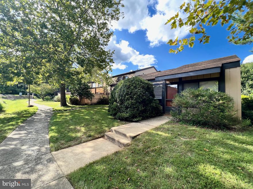 Open House Saturday Saturday, 8/24 1-3pm and Sunday, 8/25 1-4pm.  Rarely available one level, 2 bedroom, 1.5 bath townhome  in the heart of Fairfax, just minutes from Mosaic District and Arlington! Move in Ready, meticulously maintained home with a spacious floor plan.  Enter to a light-filled living room that opens to the freshly updated and modern kitchen that offers ample cabinet space, new counters and stainless steel appliances.  An upgraded sliding glass door with built in blinds provides easy access to your private fenced in patio, designed for relaxing and perfect for all of your entertainment needs.  There is plenty of room for your car and extra storage in the garage.  The community has a large parking lot and is surrounded by beautiful trees, amazing walking trails, and parks.  Commuter's dream with being 1.5 miles to the Vienna Metro or Metro bus directly in front of the neighborhood.  There are plenty of shops and restaurants in the PanAm shopping center.  Convenient access to major interstates including 495, 66, and 50.  Also, minutes from the Providence Rec Center!  Plan to schedule your showing and make your offer before this one is sold!  Be sure to check out the virtual tour.