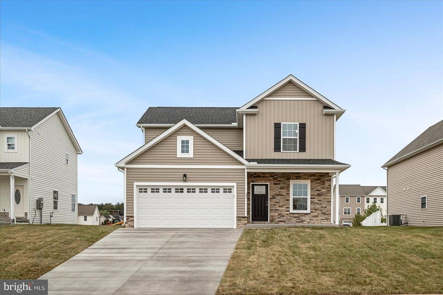 Home will be ready this spring, and includes pre-selected upgrades and a new-construction warranty. Welcome to this beautifully crafted new home by a respected local builder, offering almost 2,300 square feet of thoughtfully designed living space in the desirable Sovereign Village community. The inviting, open-concept main level features a spacious kitchen with a large island, perfect for gathering and entertaining, that seamlessly connects to the dining and living areas. A private office provides the ideal space for working from home, while the first-floor primary suite offers comfort and convenience with a well-appointed ensuite and walk-in closet. Upstairs, you’ll find a versatile loft area that would make a great playroom, media space, or second living area, plus three additional bedrooms, each featuring its own walk-in closet. Every detail of this home reflects quality craftsmanship and modern style, with numerous upgrades and dual-zone HVAC for year-round comfort. Sovereign Village is a sought-after community with sidewalks, open green spaces, and an optional membership pool for summer fun. Conveniently located just off Route 7 and less than four miles from Old Town Winchester, this home offers the perfect blend of modern comfort, community living, and commuter convenience. Don’t miss your chance to make this stunning new home yours this spring! PHOTOS SIMILAR