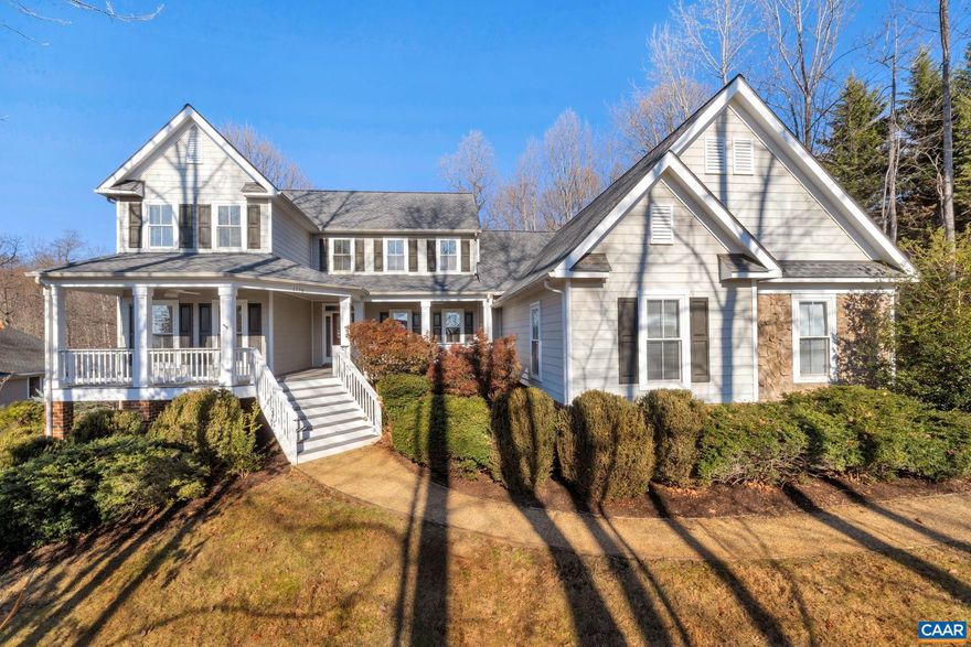 Incredible Home in Albemarle County within Ashcroft Subdivision - 5,252 Sq. Ft. - Fully Finished Walk-Out  Basement - Two Car Garage - on .92 Acre Lot with Mountain Views - This Home offers 5 Bedrooms with the Primary Bedroom and Laundry on the First Floor - 3.5 Bathrooms - Large Kitchen with Granite Counters and Gas Cooking - Great Room with Gas Log Fireplace, Skylights, and Built-In Cabinets - The Terrace level provides an amazing Theater/Rec Room - Ashcroft Community offers a  Clubhouse, Pool, Exercise Room, Tennis Court, Soccer Field, Basketball Courts, Playground, and Walking Trails - Home is located a few minutes from Sentara Martha Jefferson Hospital, UVA, Downtown Charlottesville, and I64 - This is a Must See Home!!,Granite Counter,Wood Cabinets,Fireplace in Great Room