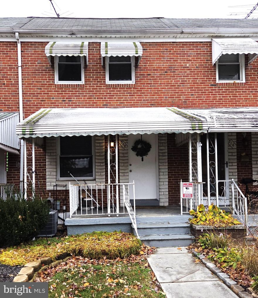 Imagine waking up to a WATER VIEW from your spacious rear roof deck. This home, within walking distance of the parks, offers you a peaceful retreat with WATER VIEWS right outside your back door. The house overlooks Middle River, providing enchanting winter and spring water views. This 3-bedroom, 1-bathroom front porch townhome in Middle River is a fantastic opportunity, brimming with potential. It's just moments away from parks, and a short walk to the Elementary School. With off-street parking and a fenced backyard, this home is ready for your personal touch. Sold As-Is.