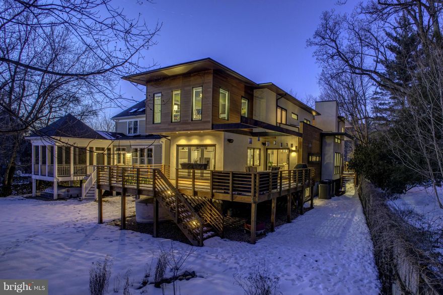 Absolutely Stunning! Unparalleled in quality & finishes! Contemporary 5+ bed, 4 BA home in heart of Friendship!! Custom built in 2013 features floor-to-ceiling windows, seamless indoor-outdoor living, open concept, park-side views, cook's kit, 2 car GAR, plenty of GREEN features. Stone's throw to metro,shops!. Designed by Umar Pareja in collab with Galaxy Homes