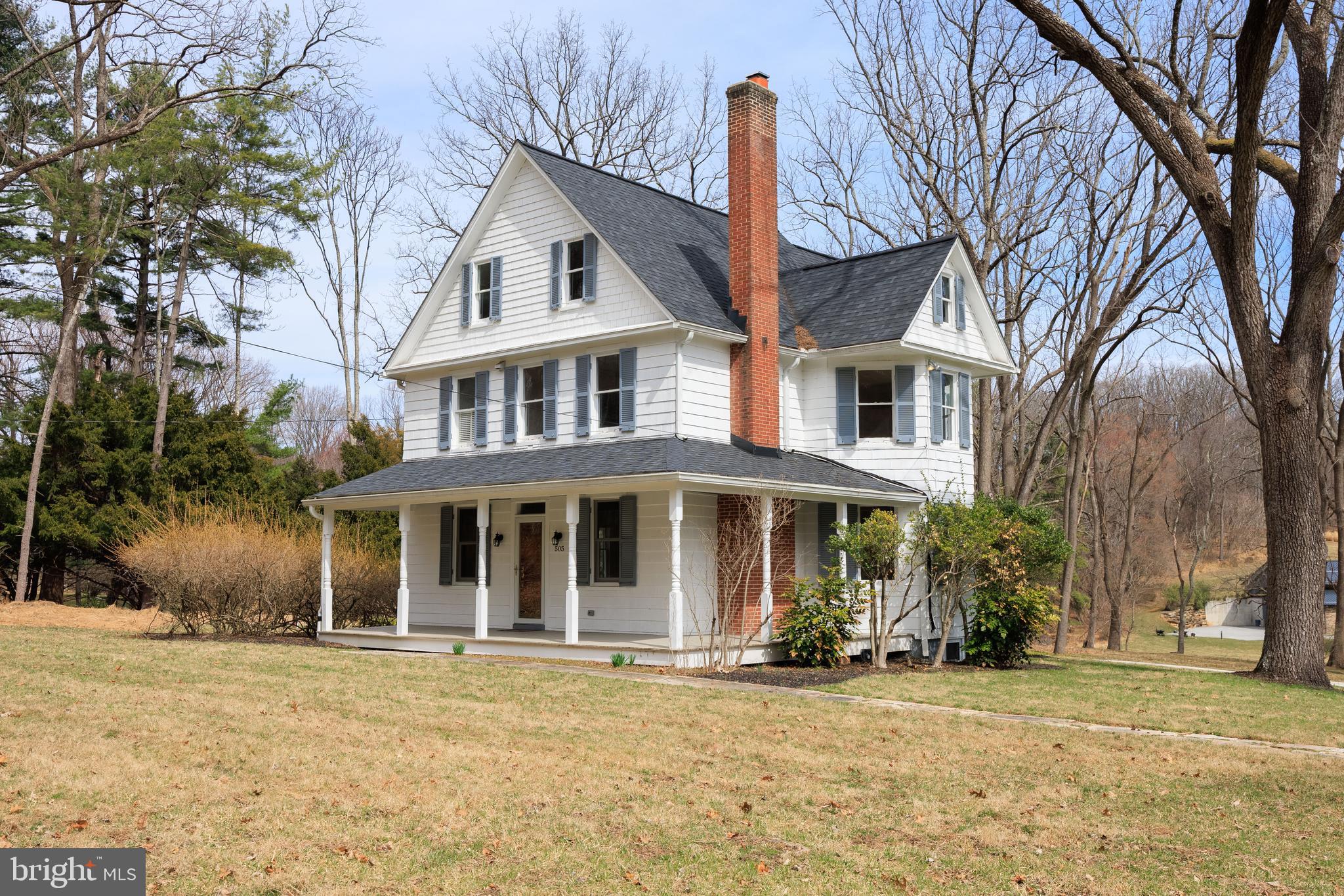 Reintroduced with renewed value! This 5-bedroom, 3.5-bathroom Greenspring Valley gem seamlessly blends historic charm with modern updates, including refinished antique heart-pine floors, a gourmet kitchen with quartz countertops and a dual-fuel stove, and renovated baths with radiant heated floors. Features 9 energy-efficient mini splits (2023), gas radiator heat, updated roof/gutters (2019), and improved well yield with higher GPM. Flexible third-floor space, premium porch flooring, and potential 2nd driveway via Caves Rd. Minutes to Caves Valley Golf Club. Schedule your showing today!