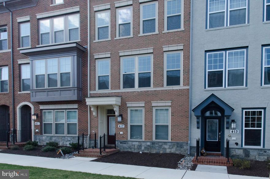 This well-maintained 4-level townhouse is located in the highly sought-after Crown Farm community! The ground level features a flexible open room, perfect for a home office, playroom, or exercise room, along with a full bathroom and convenient access to a large 2-car garage. The main level boasts a modern kitchen with a granite center island, stainless steel appliances, gas range, built-in microwave, and pantry. Adjacent to the kitchen is a cozy dining area that opens to a small deck, and a spacious, sunlit living room with hardwood floors throughout. A half bath is also located on this level.
The third floor includes the owner's suite with a large walk-in closet featuring organizers, and an ensuite bathroom with a dual sink vanity and walk-in shower. Two additional bedrooms share a hall bath, and the laundry area is also conveniently located on this floor. The fourth floor offers a bonus room that can be used as a second family or living room or a fourth bedroom, complete with a full bathroom and access to a large rooftop deck.
Community amenities include an outdoor pool, clubhouse, and parks. This home is conveniently located close to shops and restaurants in Downtown Crown and RIO, and just minutes from I-270 and the Shady Grove Metro station.
All tenants 18 and older must apply, with a $55 application fee per person. Applications can be submitted via the Long & Foster website. Don’t miss this opportunity to live in a vibrant and convenient community—schedule your tour today!