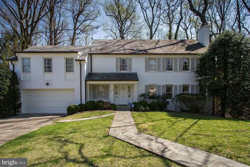 Private views of trees from kitchen, den and sunroom with three walls of windows! Terrific cul-de-sac location (.66 acres) offering 3 finished levels and large walkup attic. Four generously sized bedrooms with three full baths on the upper level.  Large windows, generous closets, LL library, guest room and FB.  Enjoy 4,500 livable sf!  Attached 2 car garage.