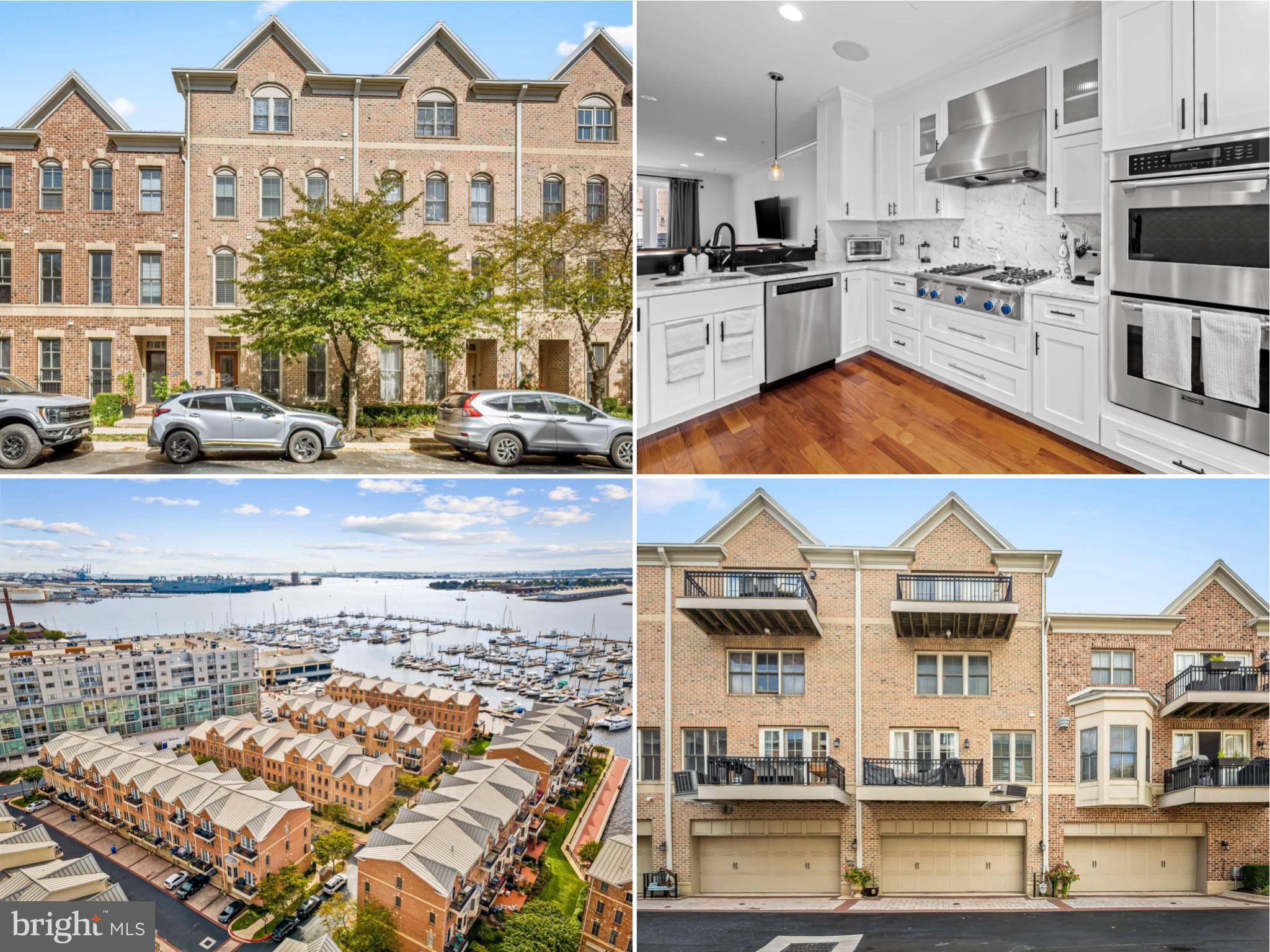 1252 Dockside is a stunning 4-bedroom, 3.5-bath home with a 2-car garage located in the private, gated waterfront community of The Moorings. Enjoy water views from both the front of house and rear balconies in this spacious four-level residence. This home features premium trim, accent walls, designer touches, and hardwood floors on the main level and in the hallways. The entry-level features an exercise room, or 4th bedroom, 2-car garage, and a nice under-staircase wine storage. The second level features an open-concept layout with a large, updated kitchen and breakfast bar, perfect for entertaining, as well as a spacious living room, a built-in bar, and a balcony with fantastic water views. The third level features two bedrooms and two full bathrooms, while the fourth level is dedicated to the luxurious primary suite, complete with a spa-like bath larger than most bedrooms, including a separate tub and shower, double vanity, balcony with waterviews, and an oversized walk-in closet. The finished lower level provides the 4th bedroom or flex space. Perfectly positioned along the waterfront promenade and across from a world-class marina, this home offers walkable access to top restaurants, grocery stores, and some of the city’s best amenities.