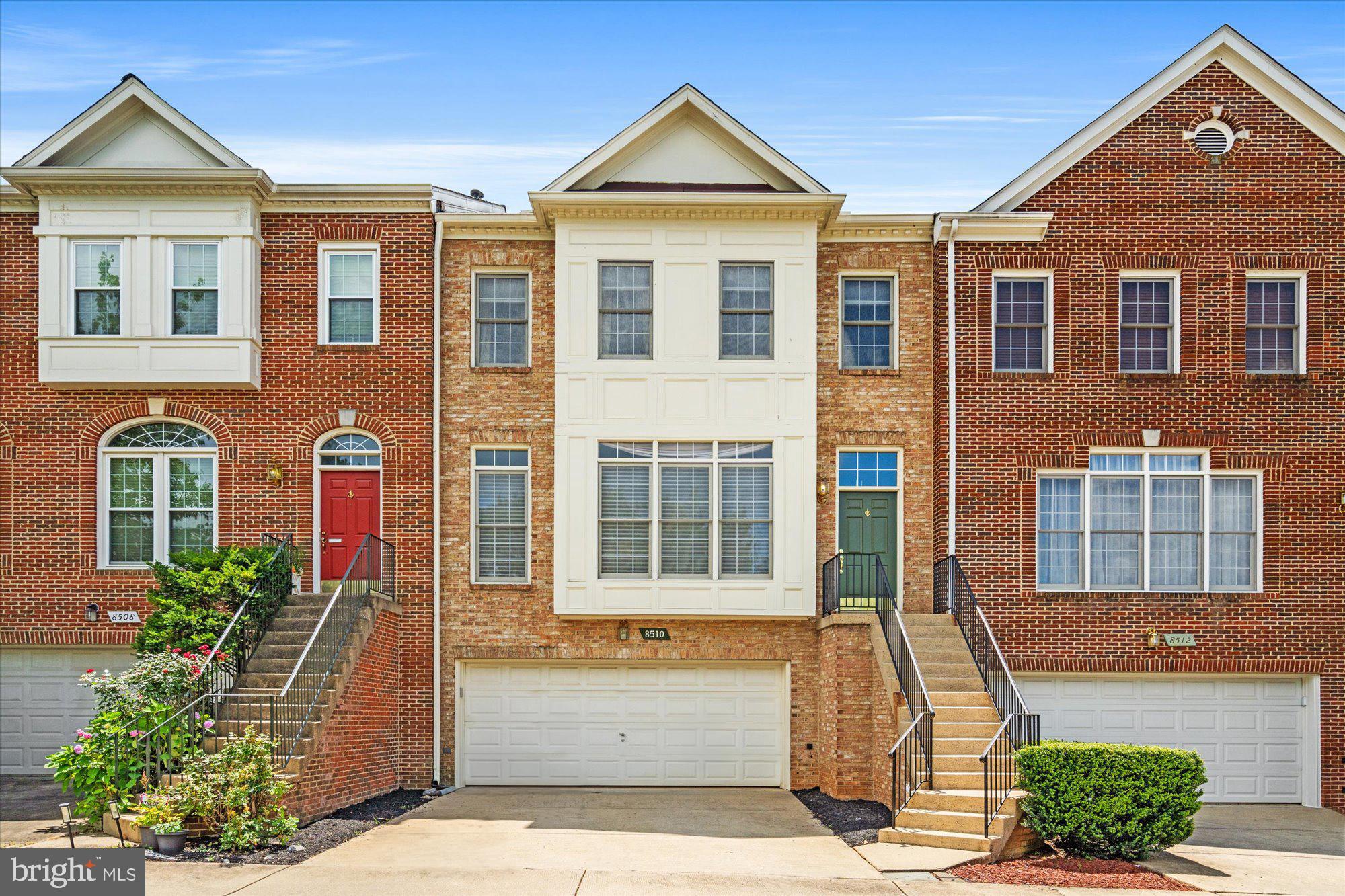 New to market and rarely available brick front townhome in popular Bells Mill Estates. This well maintained 3 bedroom, 3.5 bath townhome welcomes you with a grand foyer, spacious sunken living room and dining room that can accommodate large dinner parties. The large kitchen with a breakfast area and adjoining family room is perfect for casual living and entertaining. The main floor is bathed in sunlight with large windows, gleaming hardwood floors and french doors leading to an expansive deck backing to trees. The upper level boasts three generously sized bedrooms with vaulted ceilings and two full baths. The primary suite has cathedral ceilings, a walk in closet and a large bath with glass shower and separate tub. The two secondary bedrooms share the hall bath. The finished lower level has a cozy fireplace and room for recreation, a den or guest quarters. This level also includes a laundry area, access to the attached garage and walkout to a lovely slate patio backing to trees. Please review the list of numerous owner updates in the disclosures. Bells Mill Estate residents love the beautifully set neighborhood with generous common green space, a gazebo, tot lot and the easy walk to the nearby schools. This location is just minutes to Inverness Recreation Club, Cabin John Shopping Center, Pike and Rose, the Metro and major highways.