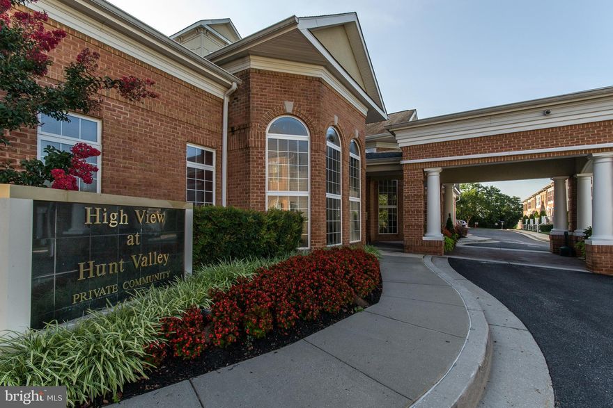 Convenient 3rd floor location close to the front and all the included amenities. Elevators, Outdoor Pool, full gym with modern athletic equipment, tennis courts on the roof, cafe with free coffee, library/computer room, conference room, card/game room, great room, movie theater, all included with condo dues. Living here is like living at a fine resort. Concierge at the front desk until midnight every day for security and resident assistance.  Common areas are all meticulously maintained by a full time maintenance/cleaning crew. Covered assigned indoor parking is included in the sale price. This condo comes fully furnished so all you have to do is move your clothes in and hang them in the walk-in closet. Pet friendly building is close to the Hunt Valley shopping center with so many wonderful stores, including Wegmans. Easy access to I83, Baltimore beltway and horse country just a five minute drive from your door.