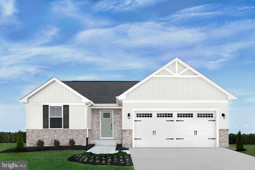 You like to entertain and enjoy your independence. The to-be-built Grand Bahama, at Burwell of Martinsburg, offers the right amount of space to do both. The kitchen island and dining space open to the great room to give you plenty of options for hosting your guests. Gather in the great room for movie night or to watch your favorite sports team. Beautifully designed cabinets, granite countertops, LVP flooring and stainless-steel appliances are included in your gourmet kitchen. Feel free to host guests overnight too. You don't have to sacrifice a family room to have a third bedroom since it's included. Or, turn that 3rd bedroom into a home office or private space for yourself. The owner’s suite, w/ expansive walk-in closet, boasts a spa-like bath w/ beautifully tiled shower surrounds. Your laundry room is just outside the primary suite, providing ease and convenience. In the morning, make a big breakfast in the open, eat-in kitchen or add a covered porch to enjoy meals in an outside living space. The Grand Bahama is for those who enjoy their independence and their friends and family.  Note:  Other homesites and floorplans available.  Optional basement available.  Photos are representative only. Homesite premiums may apply.  More photos to follow.

Designed for convenience and style, these thoughtfully crafted homes offer seamless living with everything you need right on the first floor. Enjoy living in an established neighborhood close to everything you need with thoughtfully designed amenities including pickleball court, covered picnic pavilion, sidewalks, multi-use field and a playground.  Minutes to The Commons Retail Center which includes stores like Target, Best Buy, Aldi, Dick's Sporting Goods, Ulta, TJ Maxx, Old Navy, and Starbucks. Easy commuter routes allow quick access.  Just 15 minutes to Hagerstown, 40 mins to Harpers Ferry and only 45 mins to Frederick.