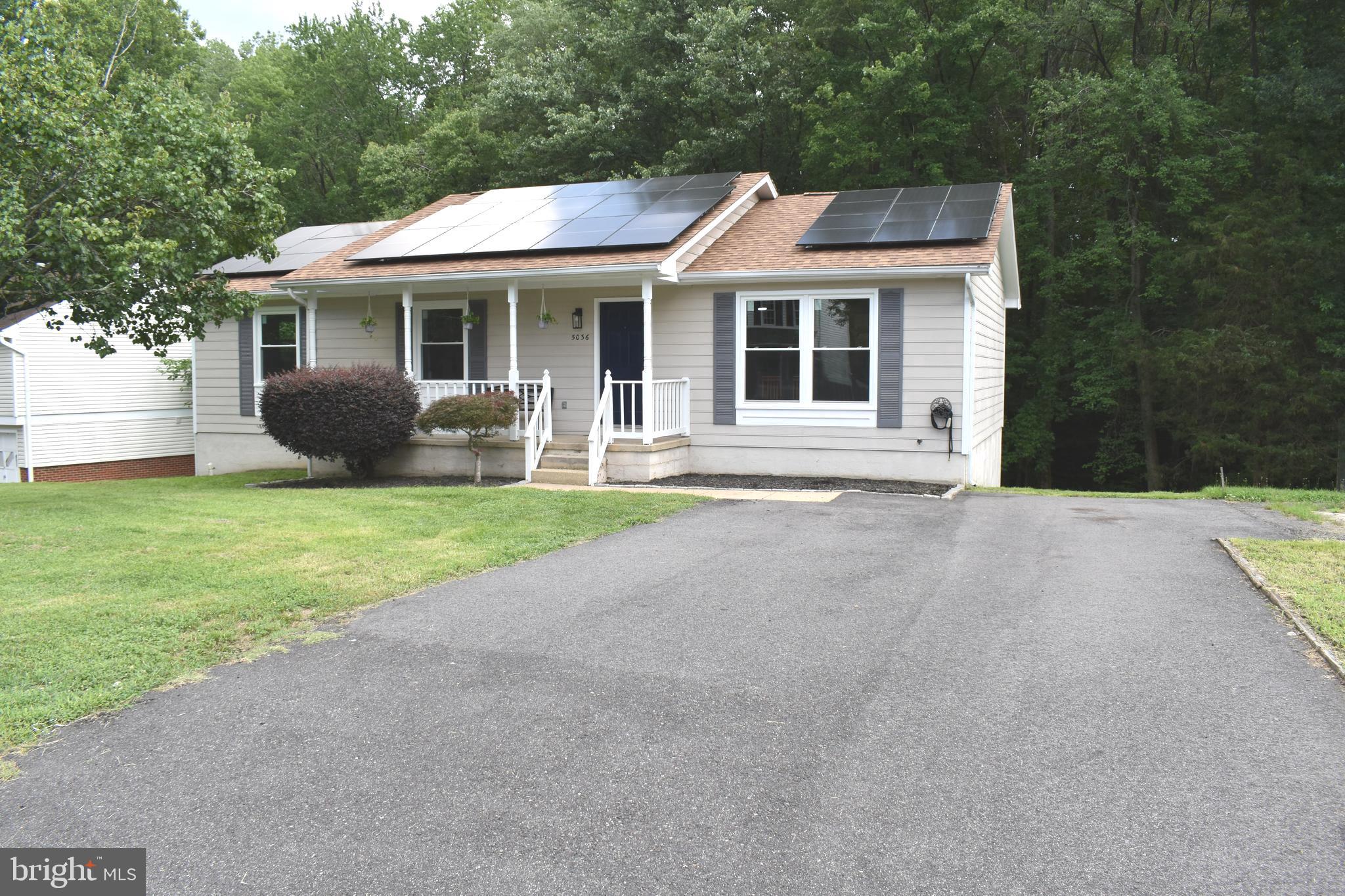 Welcome to 5036 Tara Drive Fredericksburg VA 22407
A rare opportunity to own a recently remodeled Rambler with a basement for under $400K in a centrally located community close to everything.
This one level open concept design home has been revived with many upgrades, like new kitchen cabinets, new granite counter tops, new appliances, new flooring, fresh paint throughout the entire main level, new carpet in all the bedrooms. Both bathrooms have been recently remodeled with new vanities, new toilets and new ceramic surround showers. Brand new double pane, energy efficient double hung windows with a transferable warranty. The partially finished walkout basement offers a large recreation area and the possibility of adding another bathroom and an extra bedroom. For your outdoor needs, this home offers a large wood deck with views of your private backyard. For your convenience this home is equipped with solar panels and after an easy process to assume the solar panels loan you will be able to enjoy the benefits of solar energy.
This home will not last very long. Feel free to reach out to the agent to schedule your private tour of this home. You will not be disappointed.