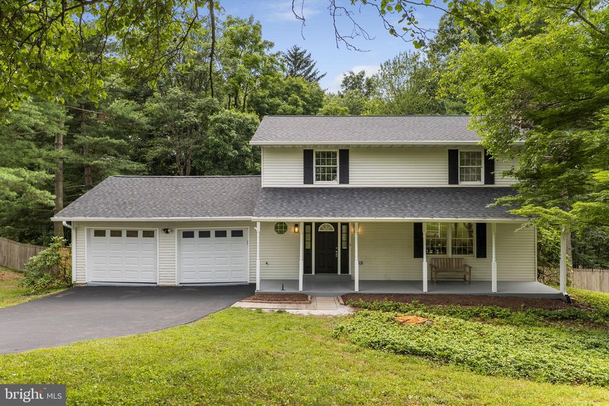 Gorgeously, renovated colonial within the established Damascus Hill Subdivision. This beauty is move-in ready and boasts desirable modern updates throughout. Brand new kitchen with quartz countertops and new appliances. All bathrooms beautifully refreshed. Primary en-suite completed to perfection with floor to ceiling tiled shower and frameless glass. Both sizeable secondary bedrooms share another freshly tiled shower. Expansive fully finished, walk out lower level with brand new luxury vinyl and 2nd fireplace. Step out to your two tiered deck from either the main level or the walk out basement to take in the serenity of backing to Magruder Branch parkland. Additional updates include new roof, gutter system, garage doors, epoxy garage floor, lighting and plumbing fixtures through throughout, carpet, and refinished hardwoods.