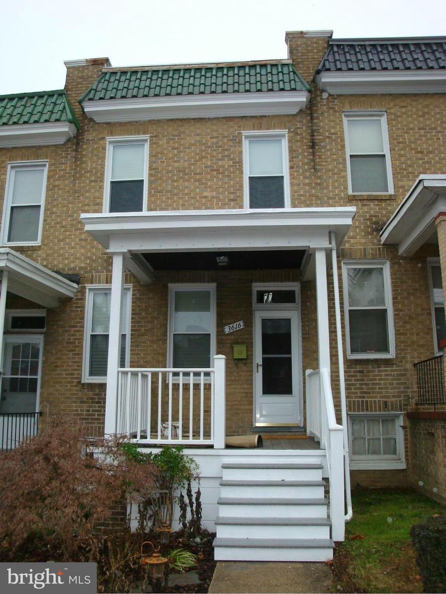 Beautiful hardwood floors and original charm with modern amenities.  Good sized living area on main level and 2 bedrooms & bath on 2nd floor.  Full size unfinished basement is a clean and usable space with a half bath.  Great courtyard with privacy fence.  Walk to Light Rail, Woodberry Kitchen, Union Craft Brewing, Hampden and more!  Now available.  Pets case by case.