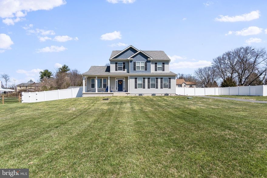 Welcome to 75 Weed Lane a beautiful 4 bedroom, 3 and a half bath colonial less than half a mile from the Elk River in Oldfield Acres in the desirable Elk Neck area with no HOA and no Deed Restrictions.  This is a water-oriented area with tons of marinas for boating and activities. This almost new home built by Avalon Customer Home builders has been lovingly taken care of and improved by the 2nd owners.  This home has a large front yard, a front porch, a gorgeous inground gunite pool, a fully fenced back yard, an office and laundry on the main level, and a finished basement. As you enter the home there is a large family room with hardwood flooring, a powder room, a dedicated main-level office, and a laundry room.  The spacious open kitchen has newly updated beautiful granite and backsplash, a large island, all new updated stainless kitchen aid appliances, and a bump out kitchen breakfast area that leads to the backyard trex deck.  The backyard is fully fenced with extensive hardscaping and a gorgeous in-ground Anthony Sylvan gunite pool.  There is also a large shed used as the mancave with a TV.  Heading upstairs is a large primary bedroom with a remodeled primary bathroom with two sinks and a large walk-in shower.  There is also a closet organizing system in the walk-in closet.  Upstairs there is a 2nd full bath and three additional bedrooms.  Heading downstairs is a large finished basement with two large spaces and a full bath. There is also an egress window from this level.  The freshly coated driveway leads to a turned two-car garage with epoxy coating.