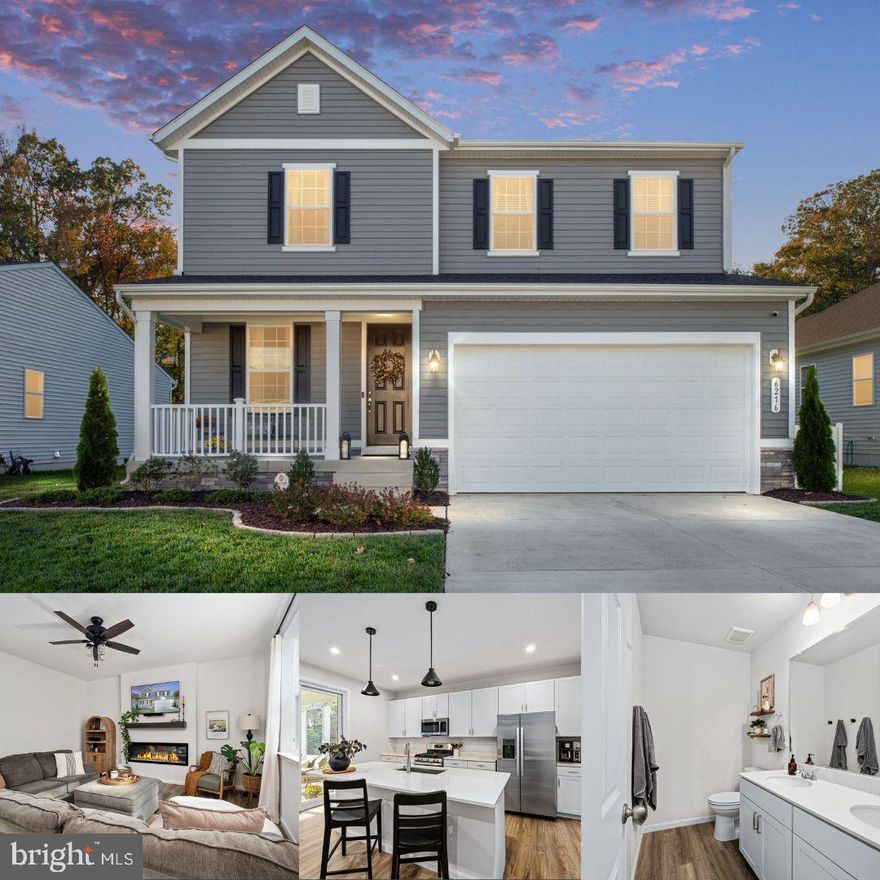 Step inside and you’ll immediately notice the attention to detail. The main level features luxury vinyl plank flooring, an open-concept layout, and an abundance of natural light that fills the home. The kitchen is a true showpiece, showcasing white shaker cabinets, quartz countertops, stainless steel appliances, a large center island perfect for entertaining, and a walk-in pantry with generous storage space. The adjoining dining area flows seamlessly into the great room, where an elegant electric fireplace creates a cozy focal point for gatherings. A conveniently located half bath completes the main level.

 Upstairs, you’ll find four spacious bedrooms, including a primary suite with a walk-in closet and private bath. Three additional bedrooms share a full hall bath, and two of them feature walk-in closets—offering plenty of space for storage and comfort. The laundry room, thoughtfully located on the same level, includes a utility sink and cabinets for added convenience.

The finished basement expands your living space with a fifth bedroom, a full bath, and plenty of storage—ideal for guests, hobbies, or a home gym. Every detail has been designed for both comfort and functionality.
Outdoor living is just as inviting.  Tucked within a peaceful community with serene surroundings, this beautifully maintained 1½-year-old home feels like new. Set on a flat, fenced-in lot that backs to mature trees, it offers the perfect balance of privacy and scenic beauty. From the screened-in deck, you can enjoy morning coffee while taking in the calming views of the woods—especially stunning during the fall when the leaves transform into vibrant shades of gold and crimson. On quiet afternoons, you might spot deer, wild turkeys, or even an eagle soaring above the treetops.

Residents of this community enjoy access to first-class amenities, including a fitness center, pool, walking trails, and parks. Outdoor enthusiasts will appreciate the community boat ramp, offering easy access to the Rappahannock River, Colonial Beach, and Caledon Park. Perfectly positioned between downtown Fredericksburg and Dahlgren, the location ensures that shops, dining, and recreation are all within a short distance.